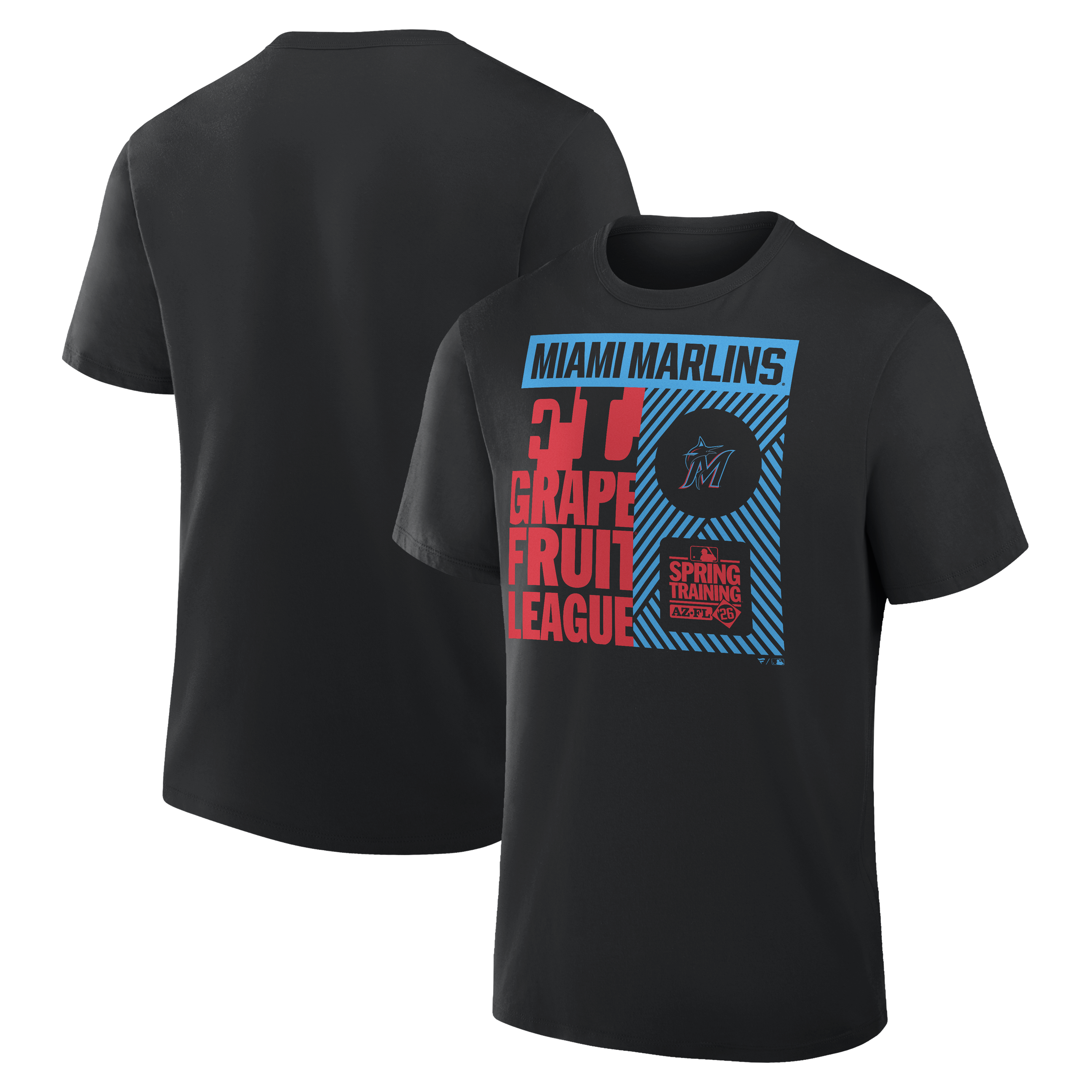 Men's Black Miami Marlins 2026 Spring Training True Icon T-Shirt