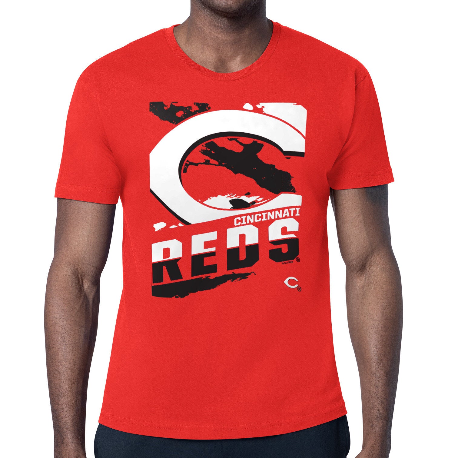 Men's Starter Red Cincinnati Reds Logo Zoom T-Shirt