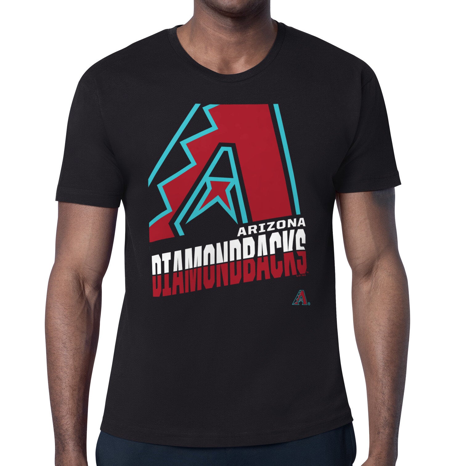 Men's Starter Black Arizona Diamondbacks Logo Zoom T-Shirt