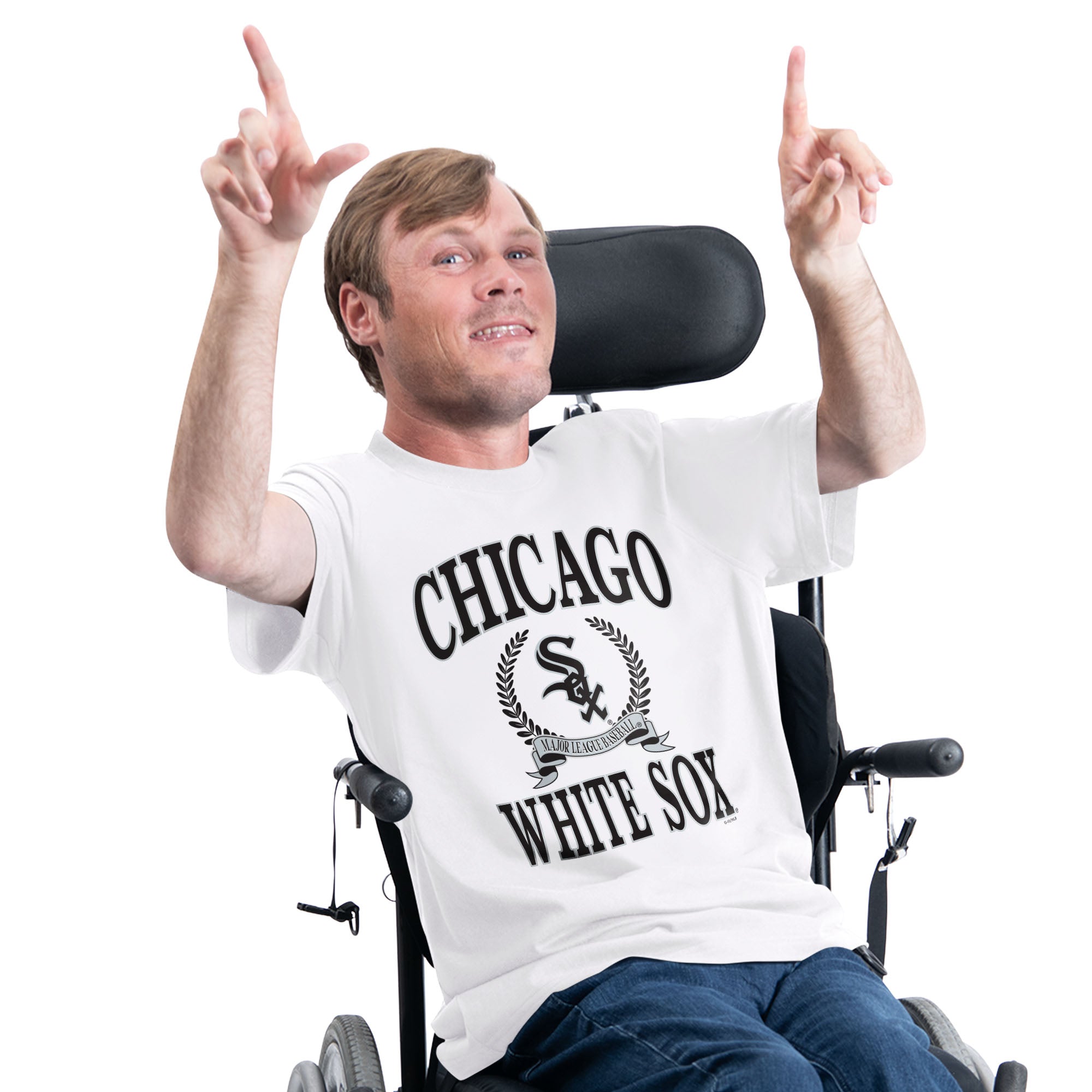 Men's Starter White Chicago White Sox Adaptive Team Laurel T-Shirt