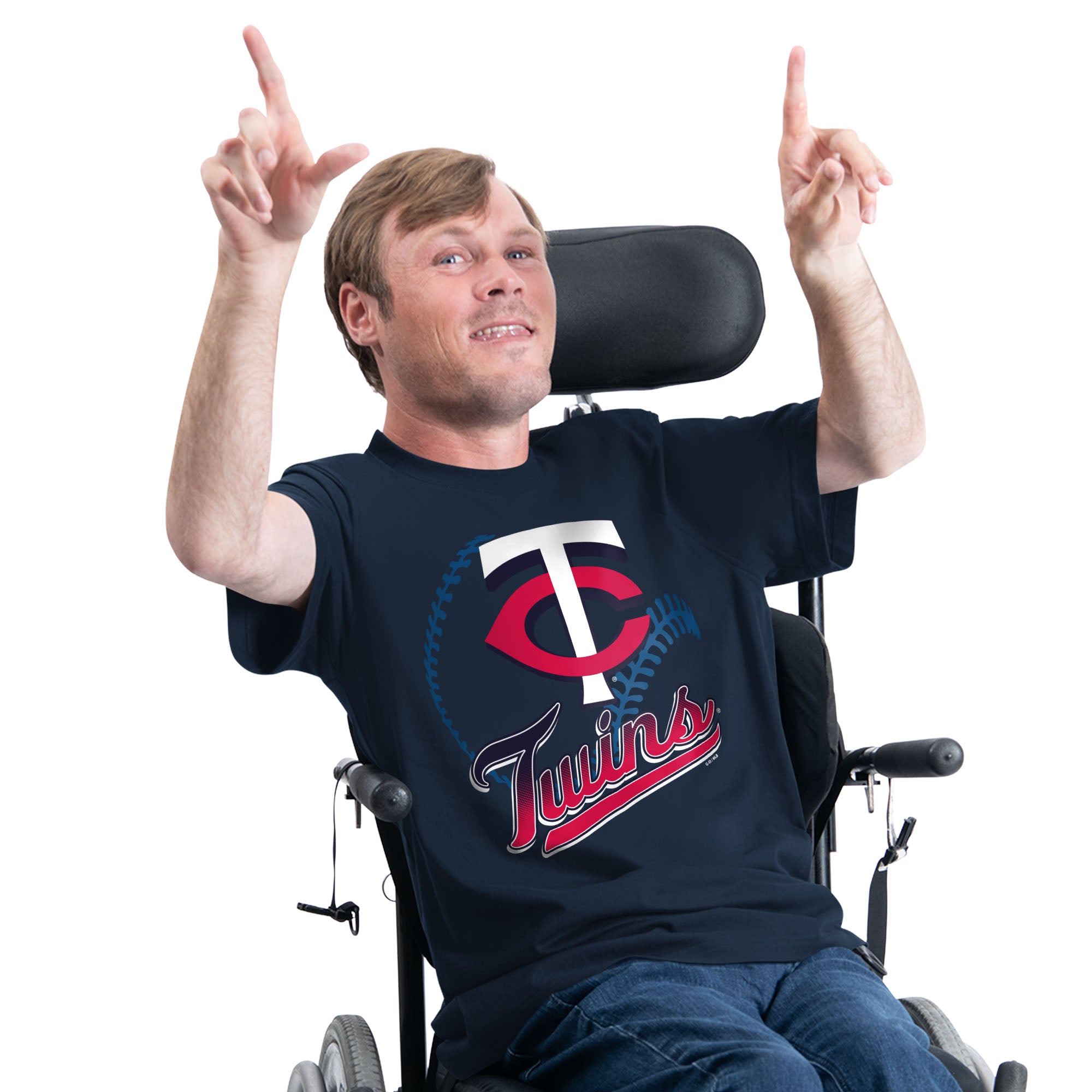 Men's Starter Navy Minnesota Twins Adaptive Shadow Pitch T-Shirt