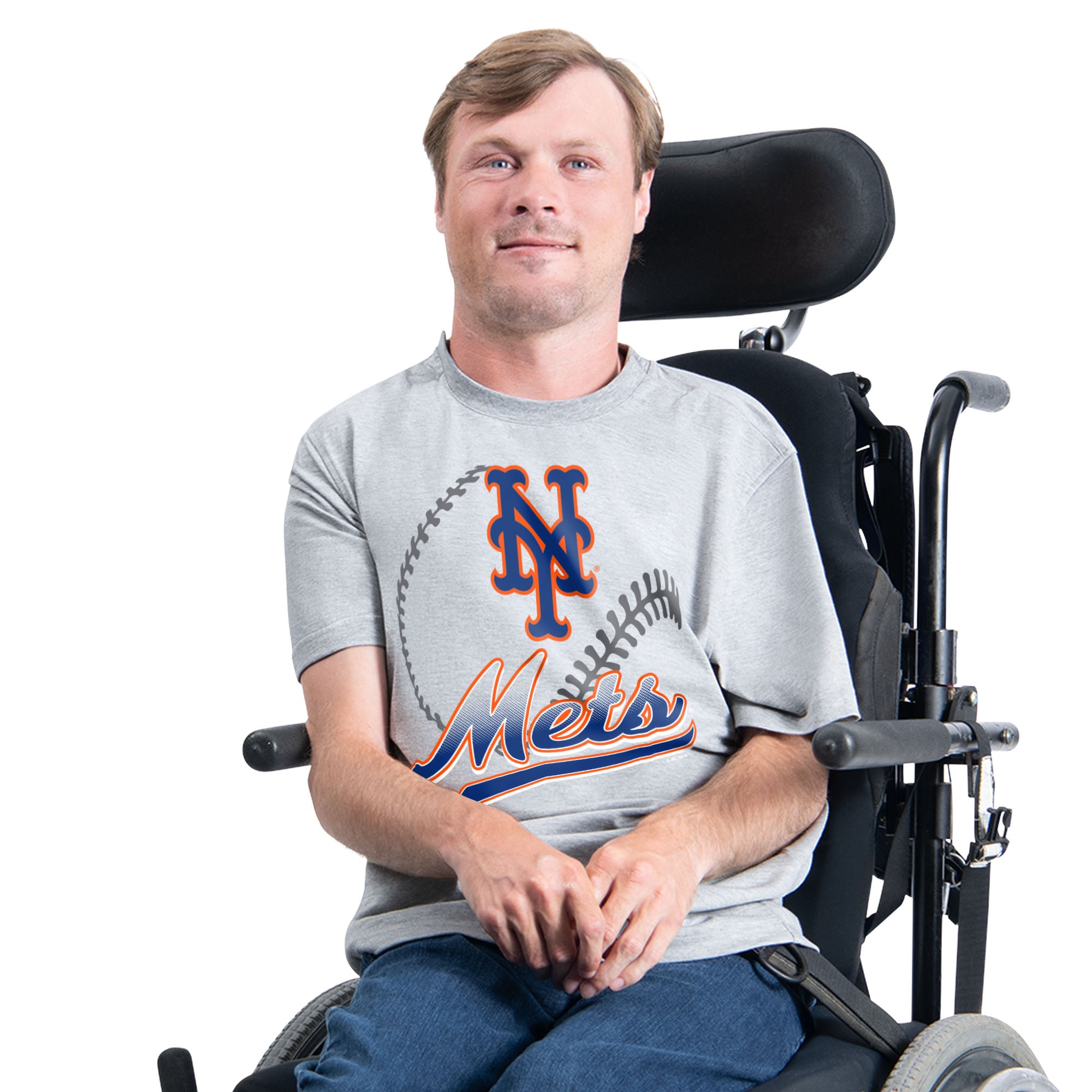 Men's Starter Gray New York Mets Adaptive Shadow Pitch T-Shirt