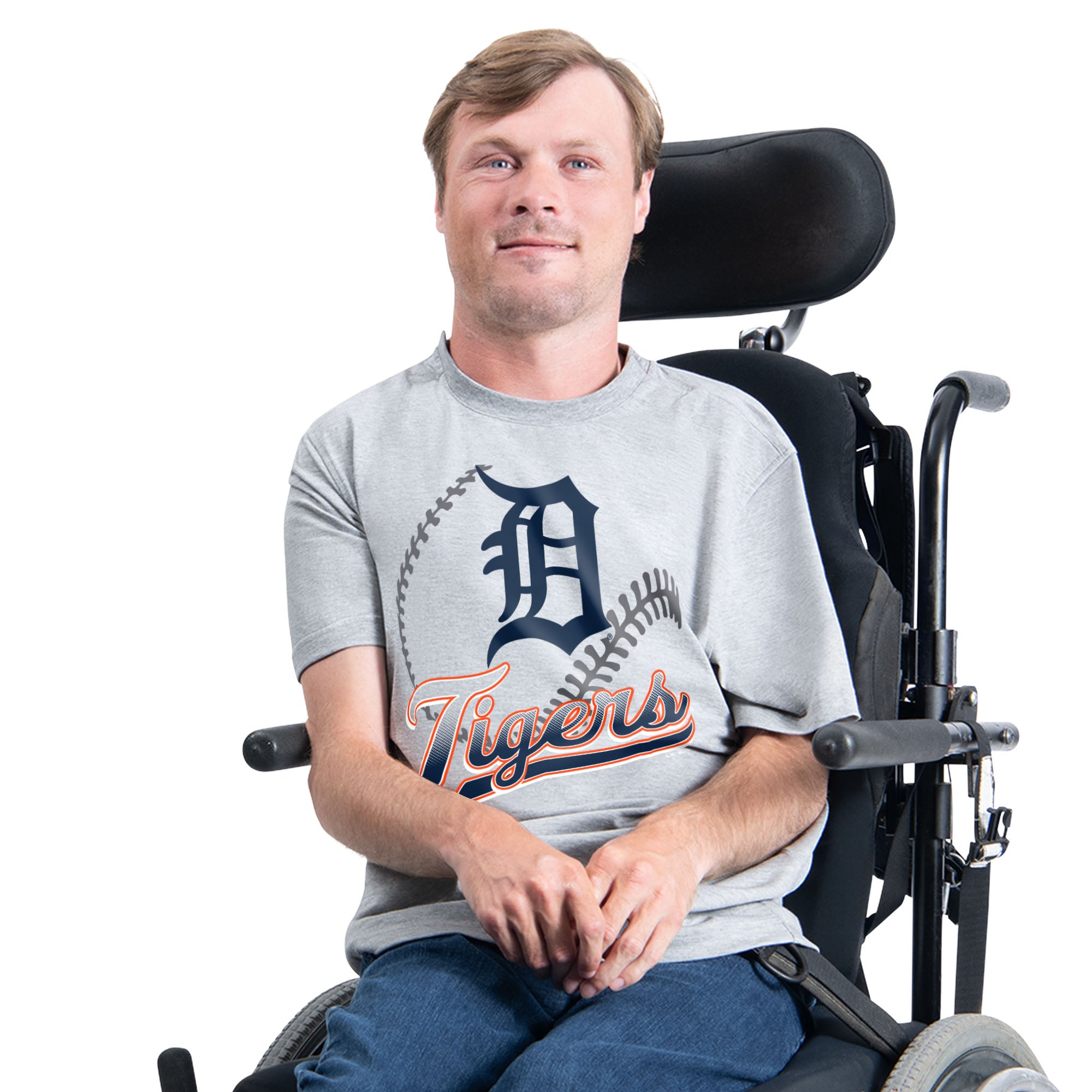 Men's Starter Gray Detroit Tigers Adaptive Shadow Pitch T-Shirt
