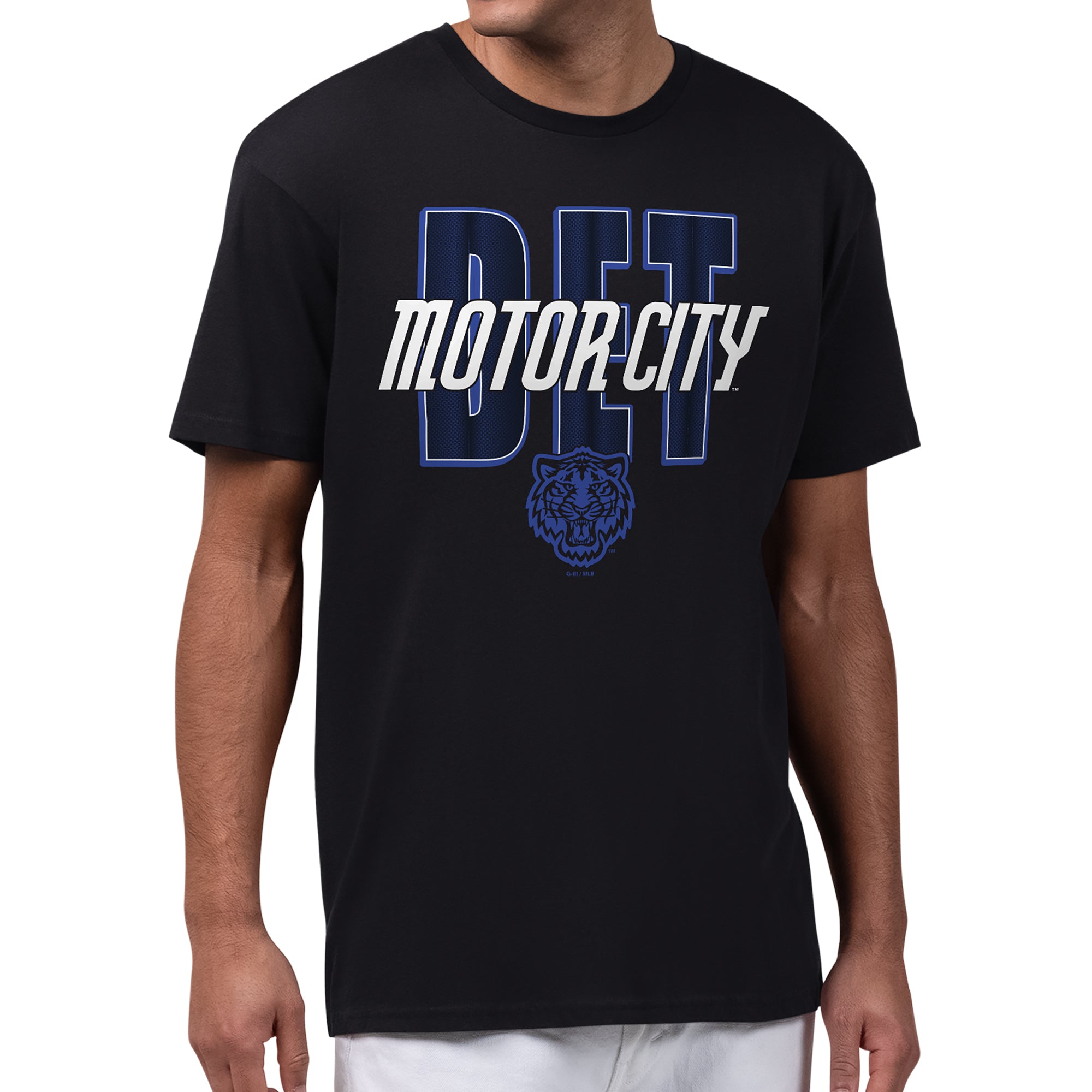 Men's Starter Black Detroit Tigers City Connect Abbreviation T-Shirt