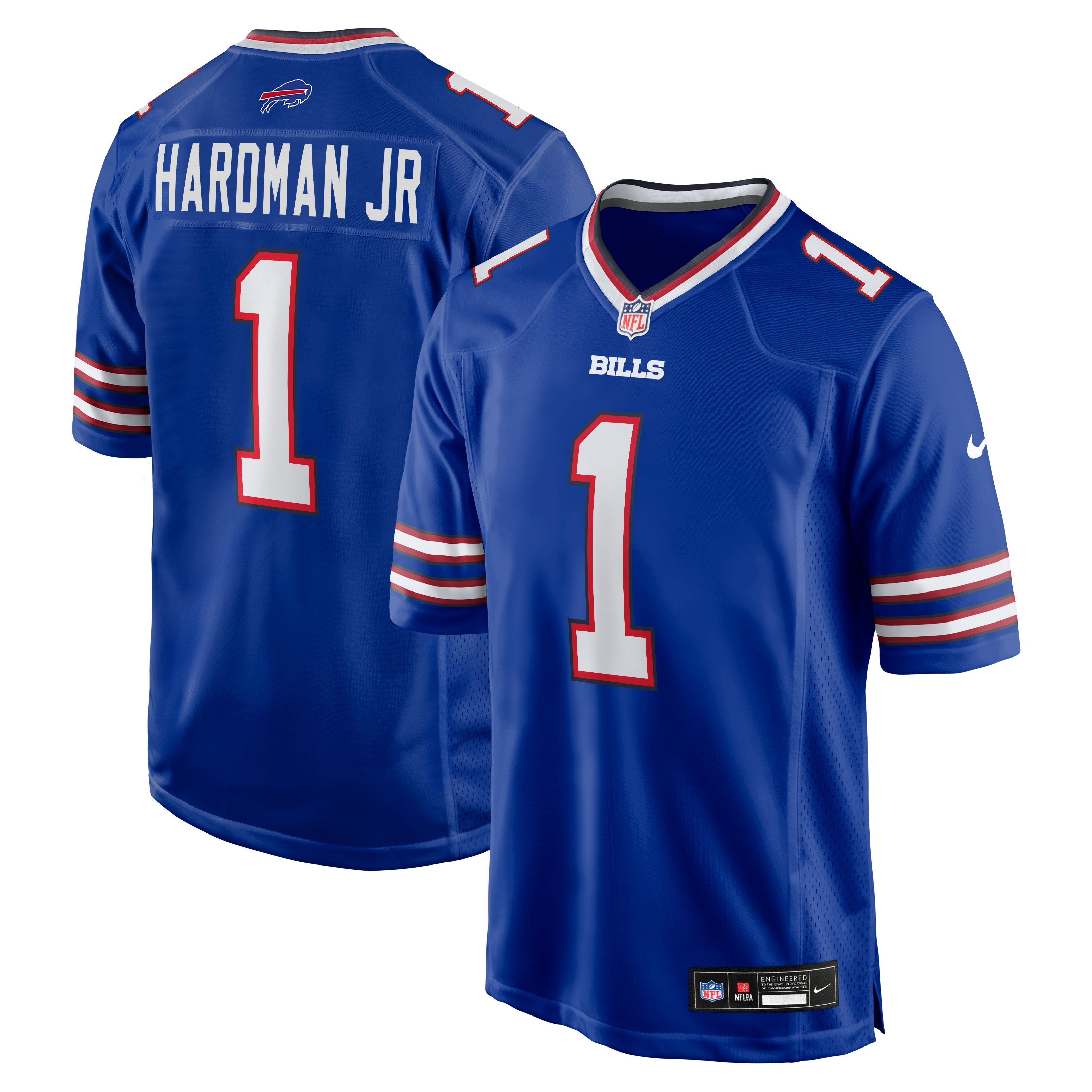 Men's Nike Mecole Hardman  Royal Buffalo Bills Team Game Jersey