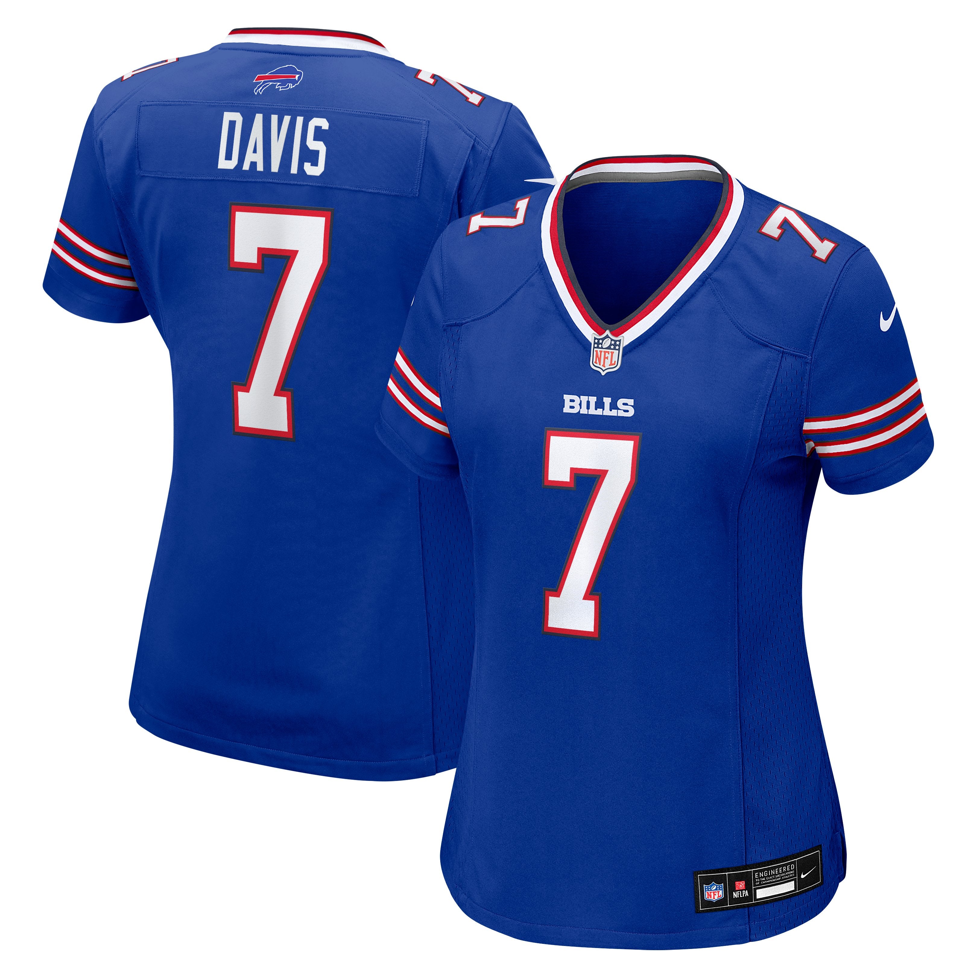 Women's Nike Ray Davis  Royal Buffalo Bills Team Game Jersey