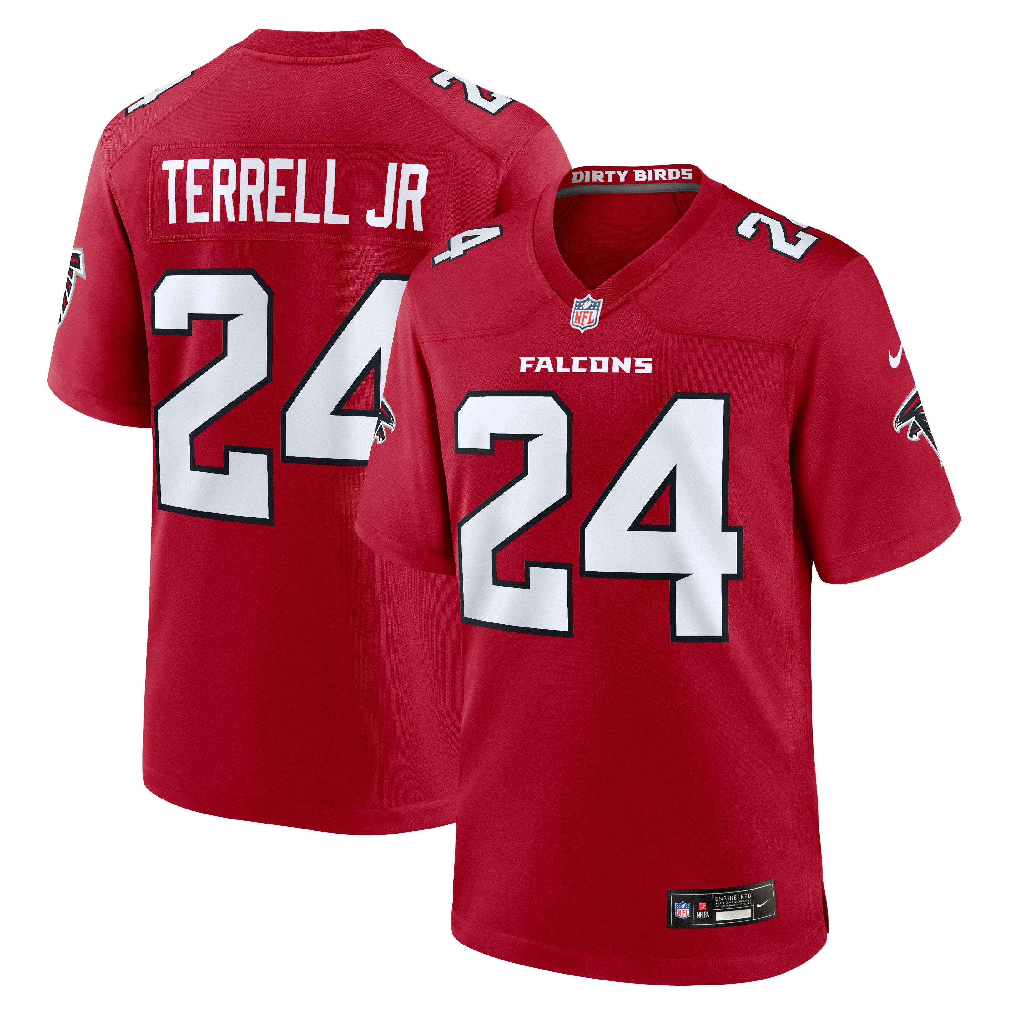 Men's Nike A.J. Terrell Red Atlanta Falcons Game Jersey