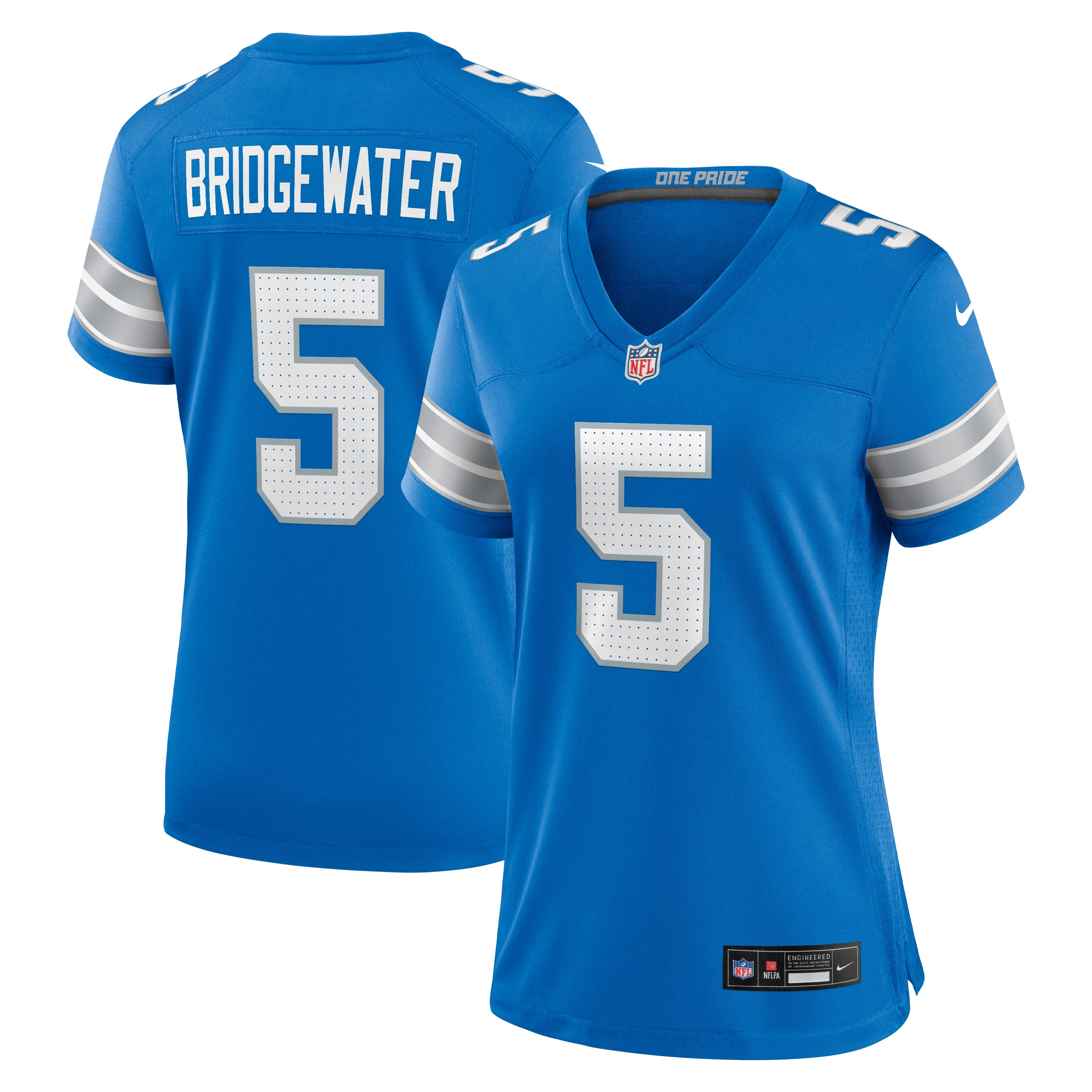 Women's Nike Teddy Bridgewater  Blue Detroit Lions Team Game Jersey