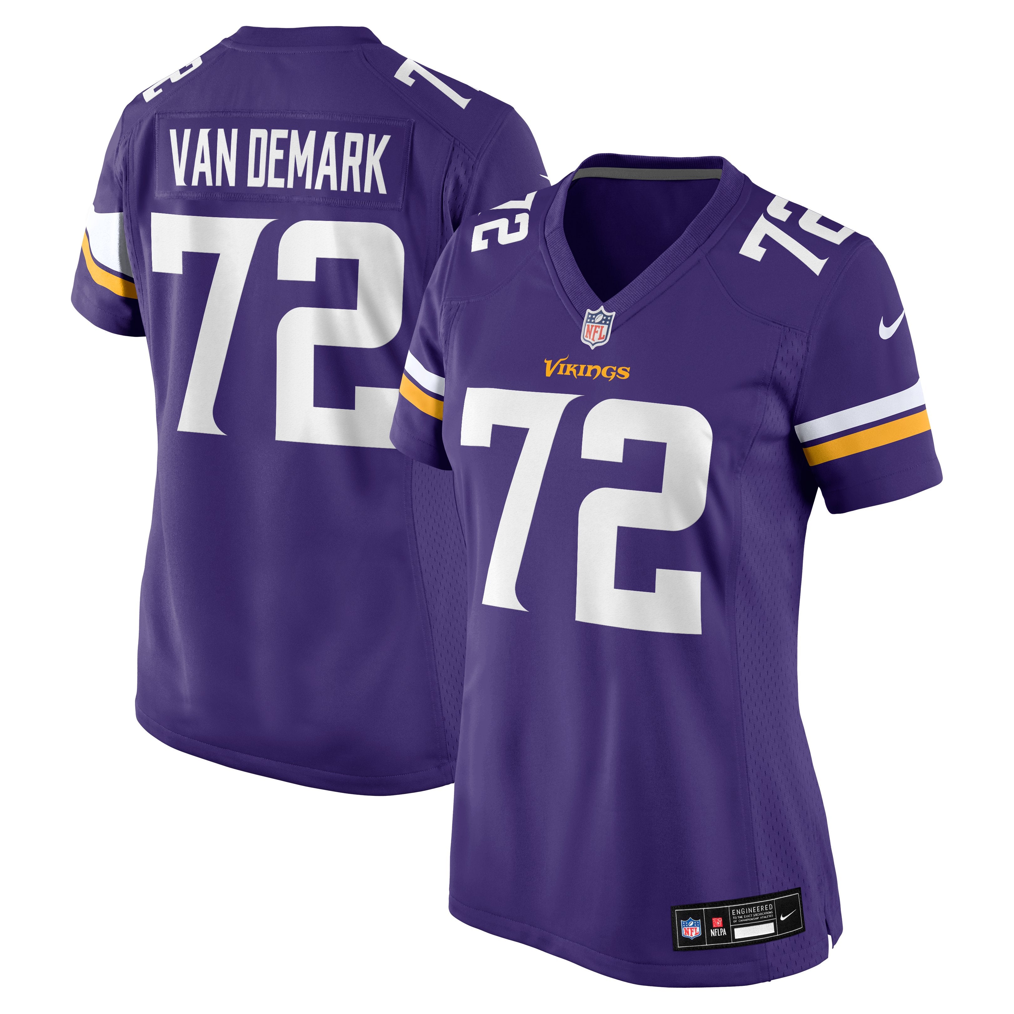 Women's Nike Ryan Van Demark  Purple Minnesota Vikings Team Game Jersey