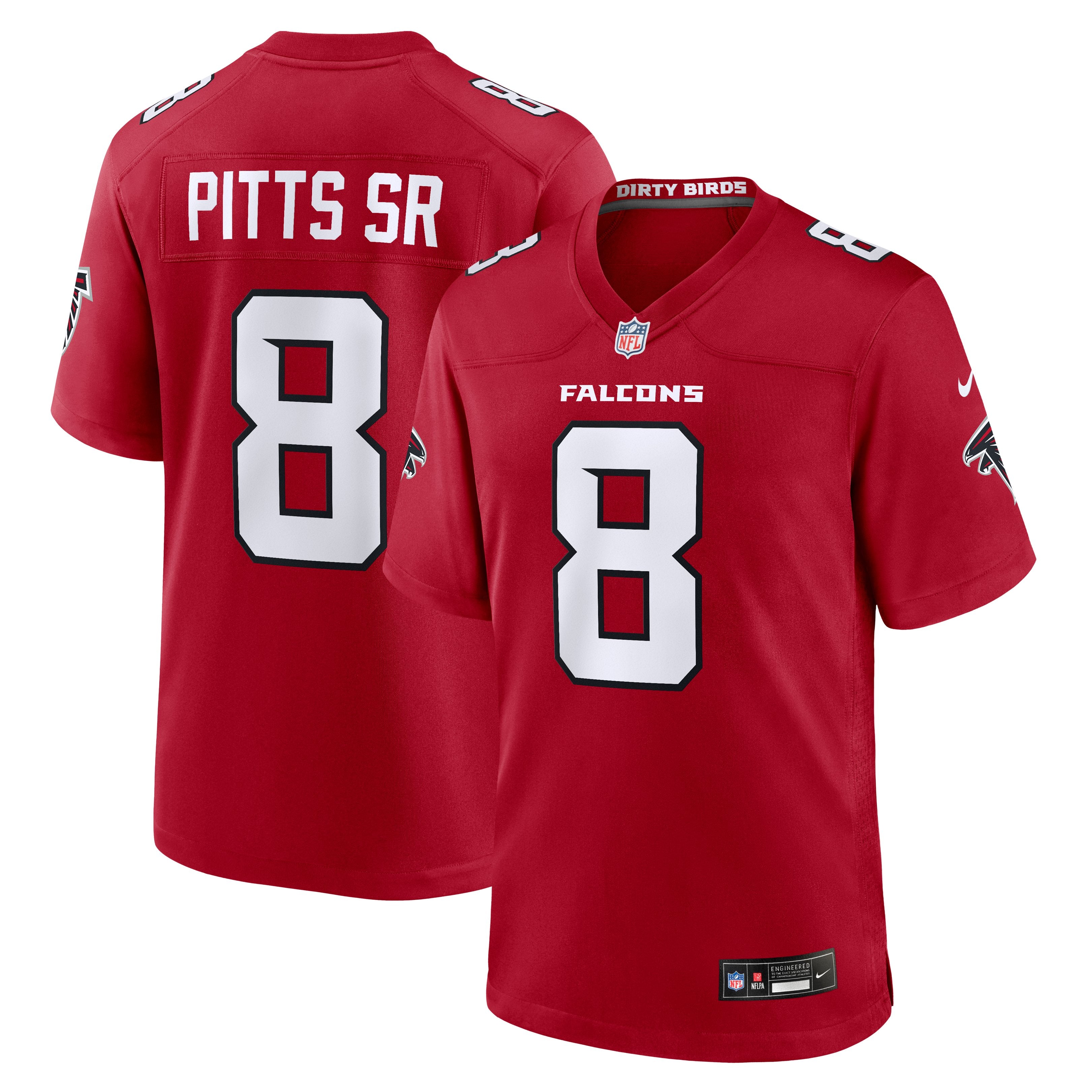 Men's Nike Kyle Pitts Sr. Red Atlanta Falcons Game Jersey