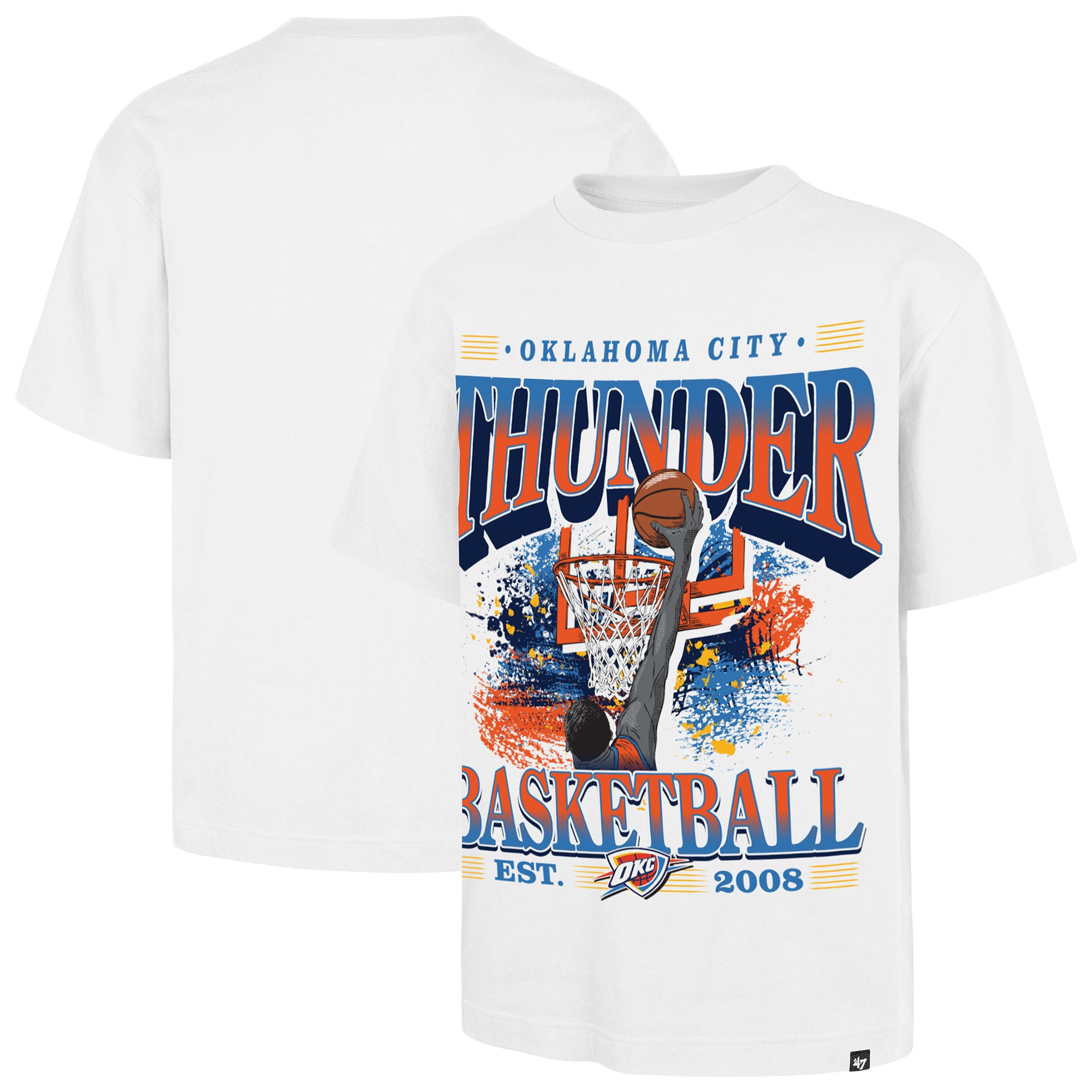 Men's '47  White Oklahoma City Thunder Regional Foundation T-Shirt