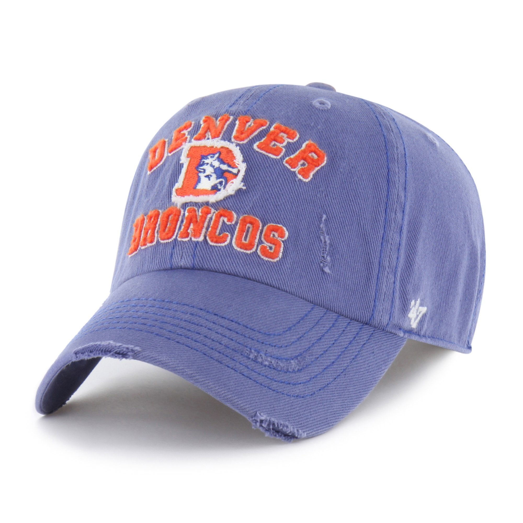 Men's '47  Blue Denver Broncos Seymoore Clean Up Adjustable Hat