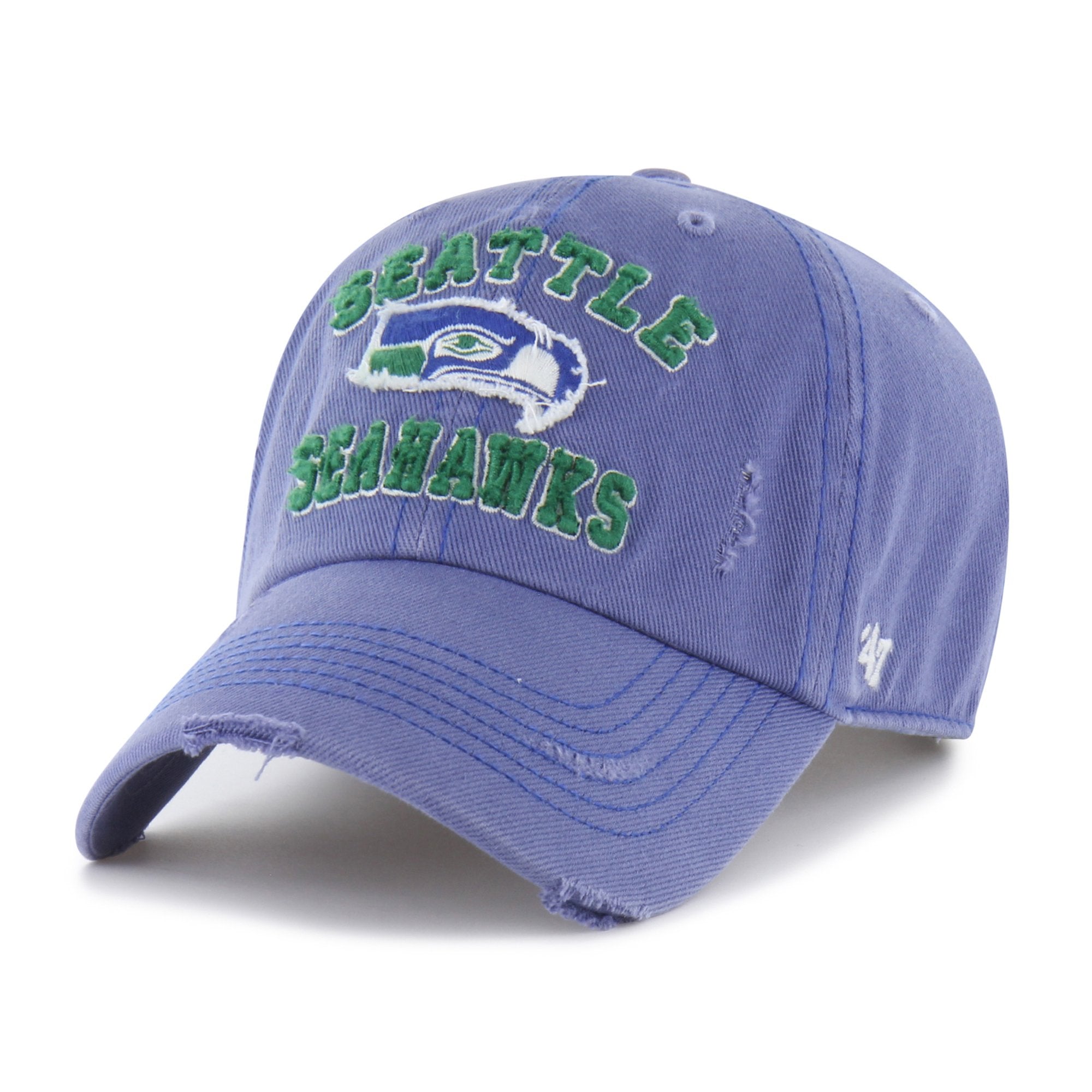 Men's '47  Royal Seattle Seahawks Seymoore Clean Up Adjustable Hat