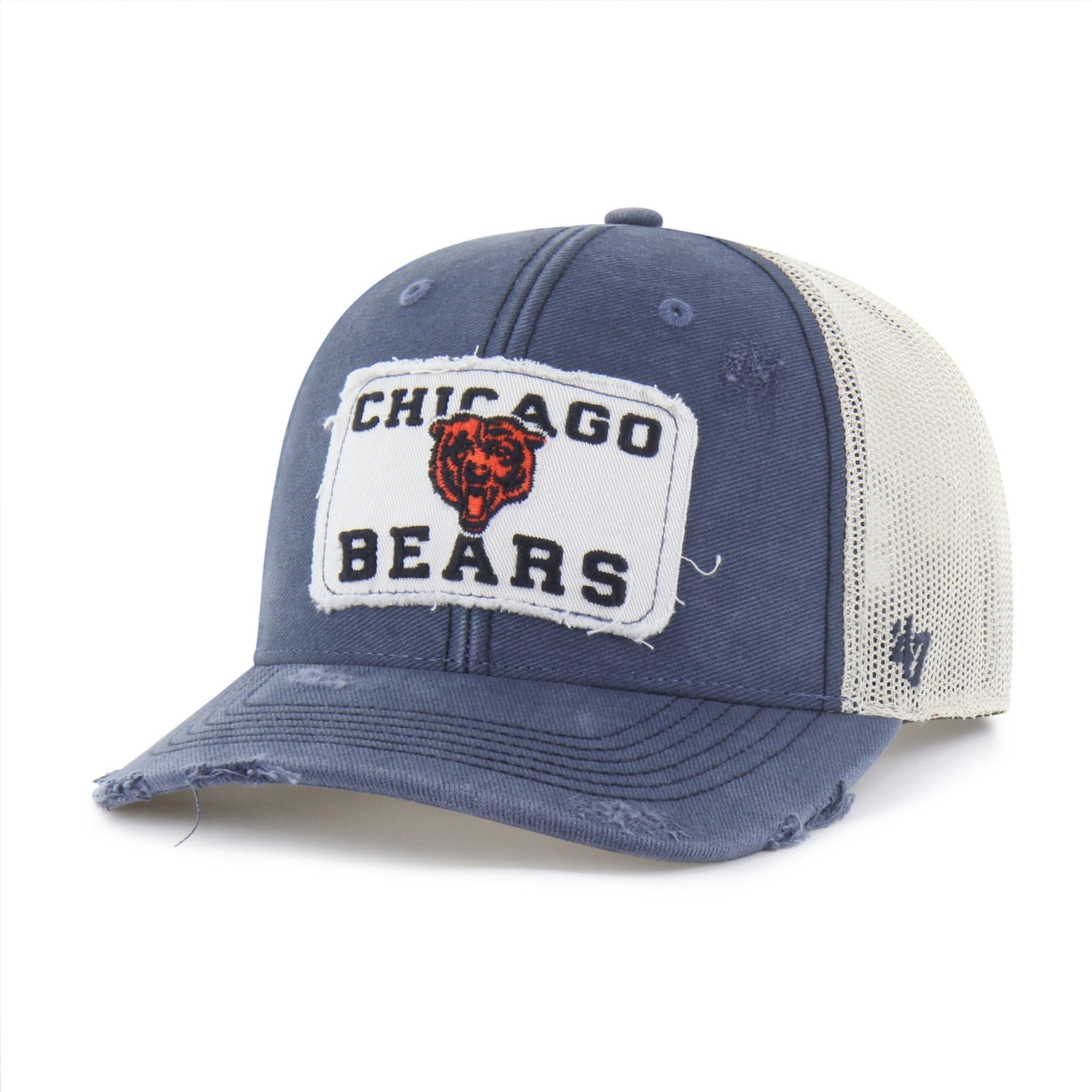Men's '47 Navy Chicago Bears Egremont Well-Worn Adjustable Trucker Hat