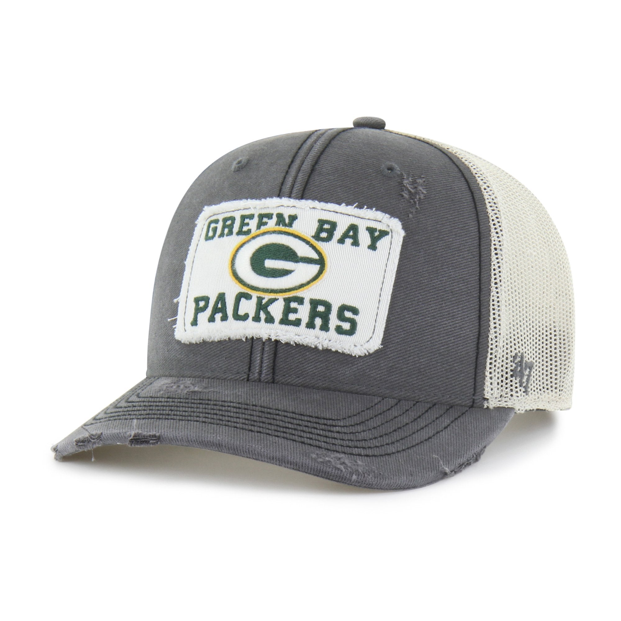 Men's '47 Charcoal Green Bay Packers Egremont Well-Worn Adjustable Trucker Hat