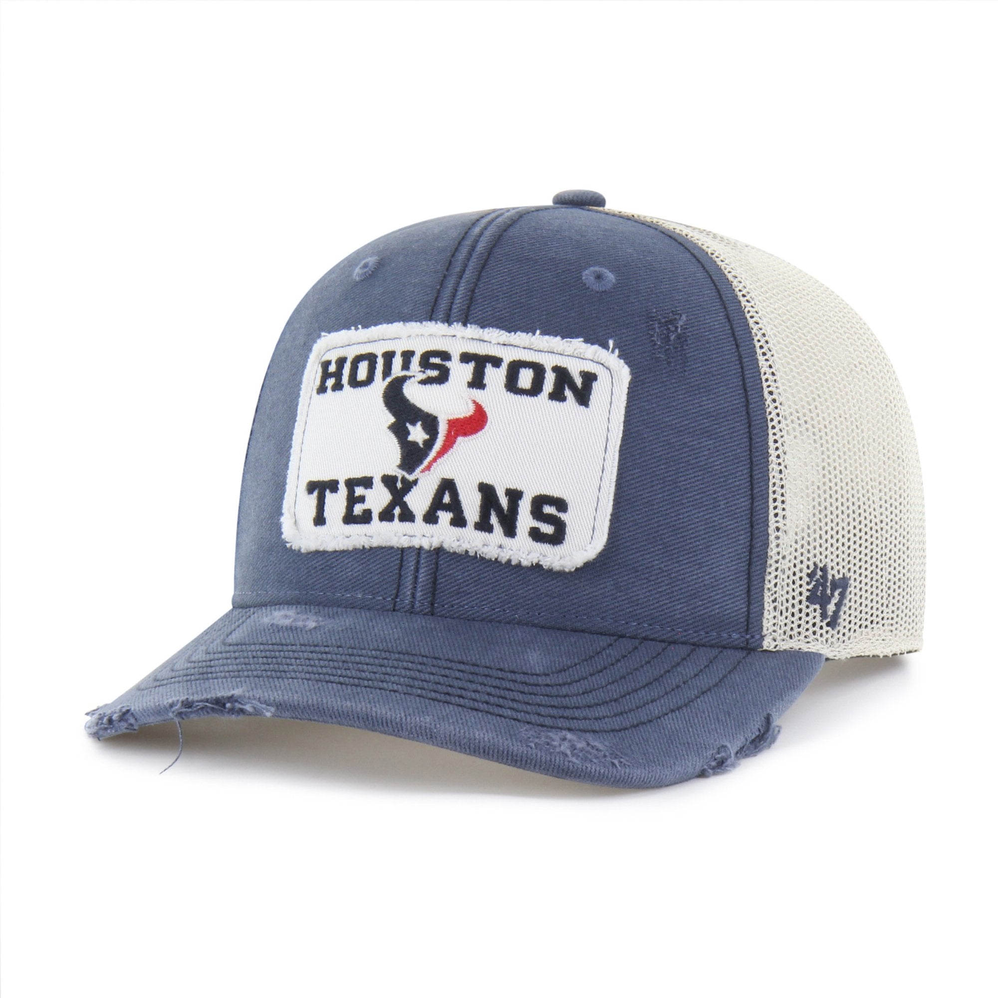 Men's '47 Navy Houston Texans Egremont Well-Worn Adjustable Trucker Hat