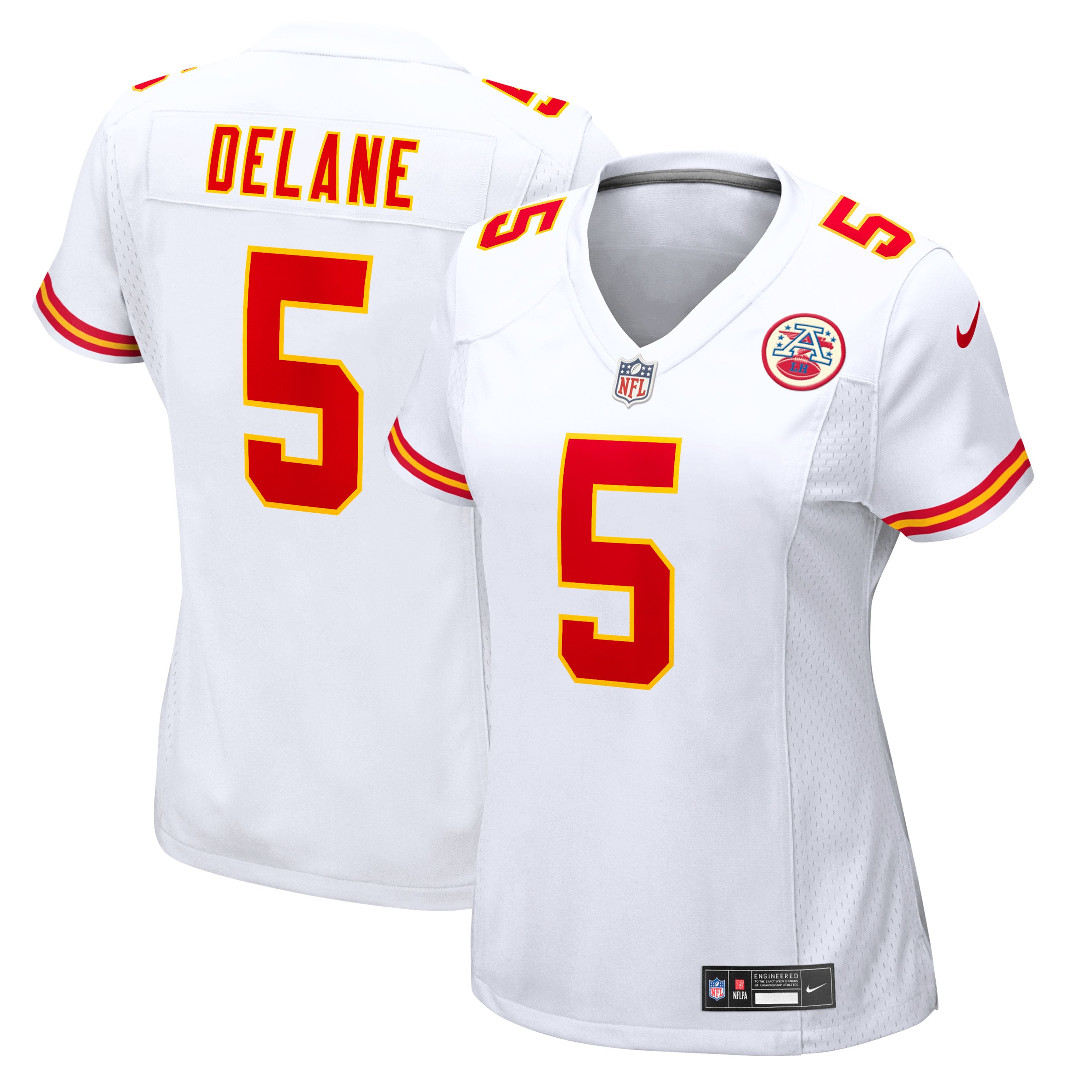 Women's Nike Mansoor Delane White Kansas City Chiefs Game Jersey
