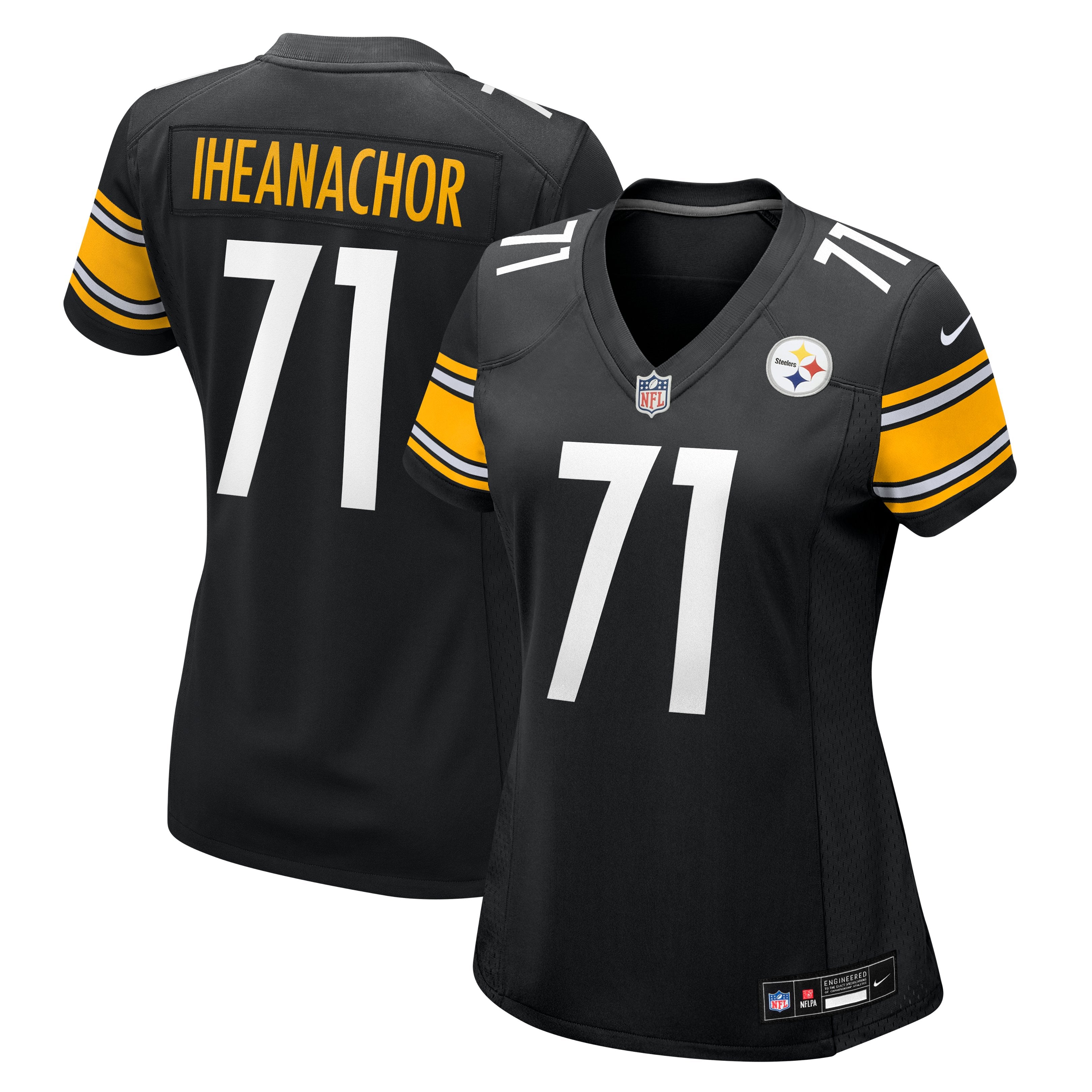 Women's Nike Max Iheanachor  Black Pittsburgh Steelers Team Game Jersey