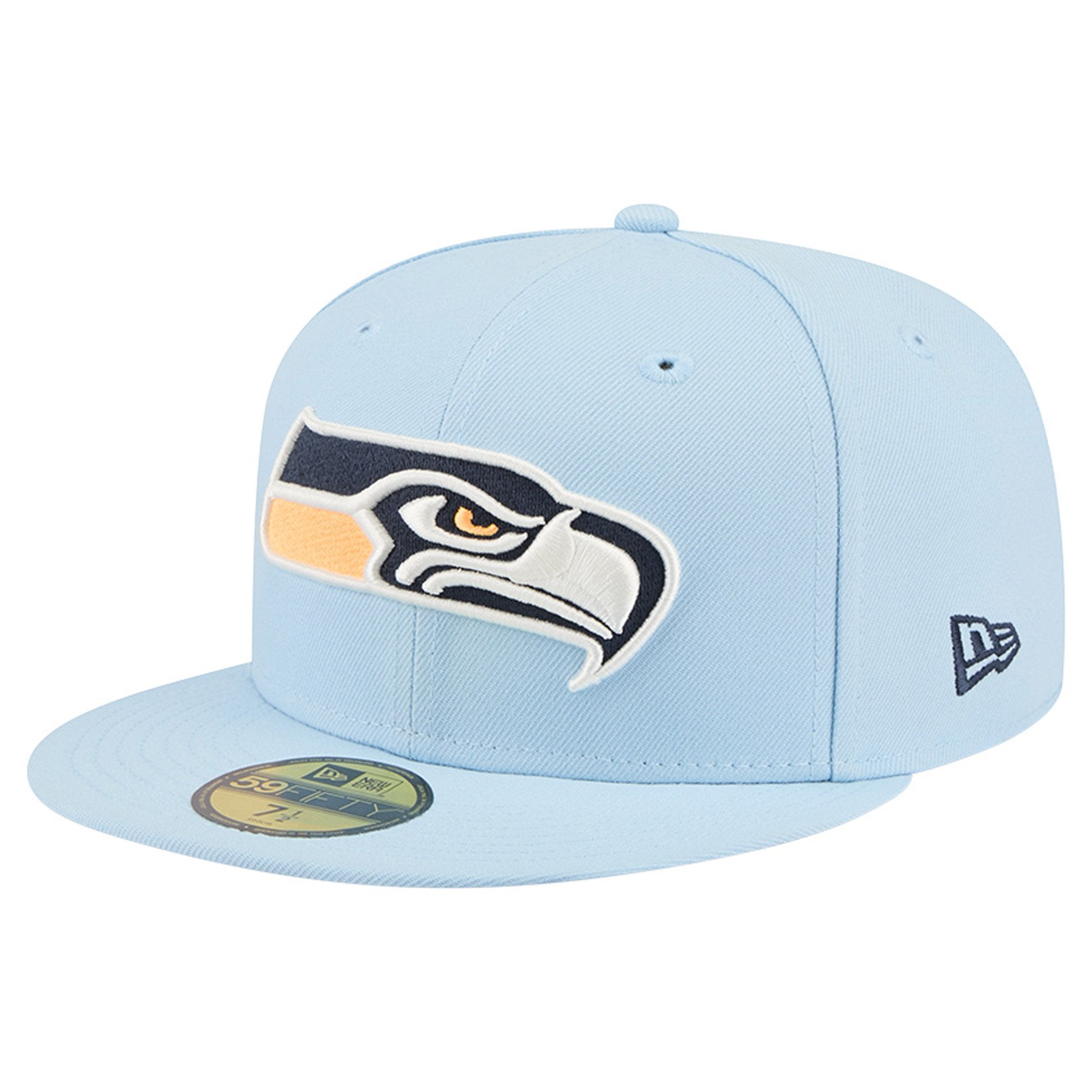 Men's New Era Coastal Blue Seattle Seahawks 59FIFTY Fitted Hat