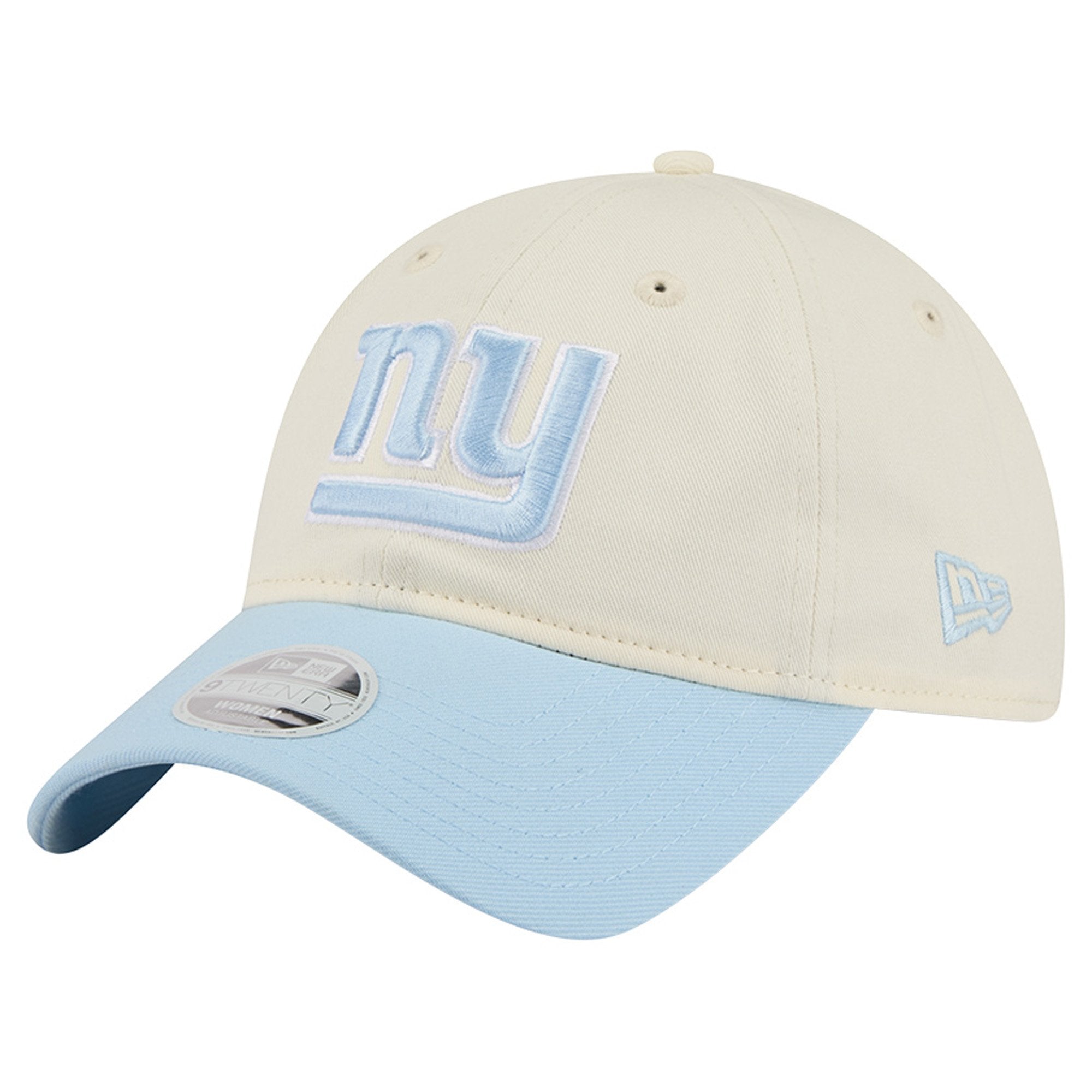 Women's New Era Cream/Coastal Blue New York Giants 9TWENTY Adjustable Hat