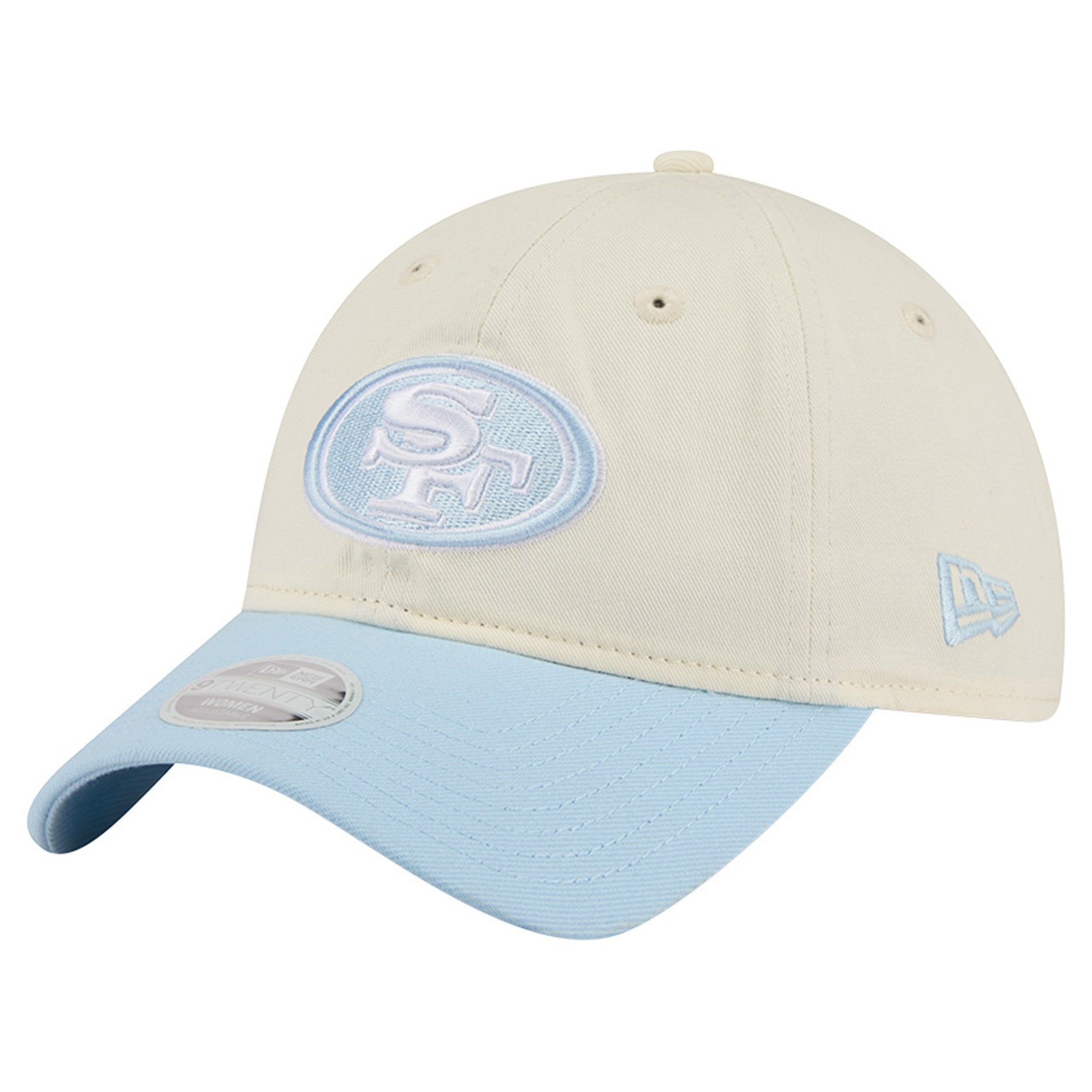 Women's New Era Cream/Coastal Blue San Francisco 49ers 9TWENTY Adjustable Hat