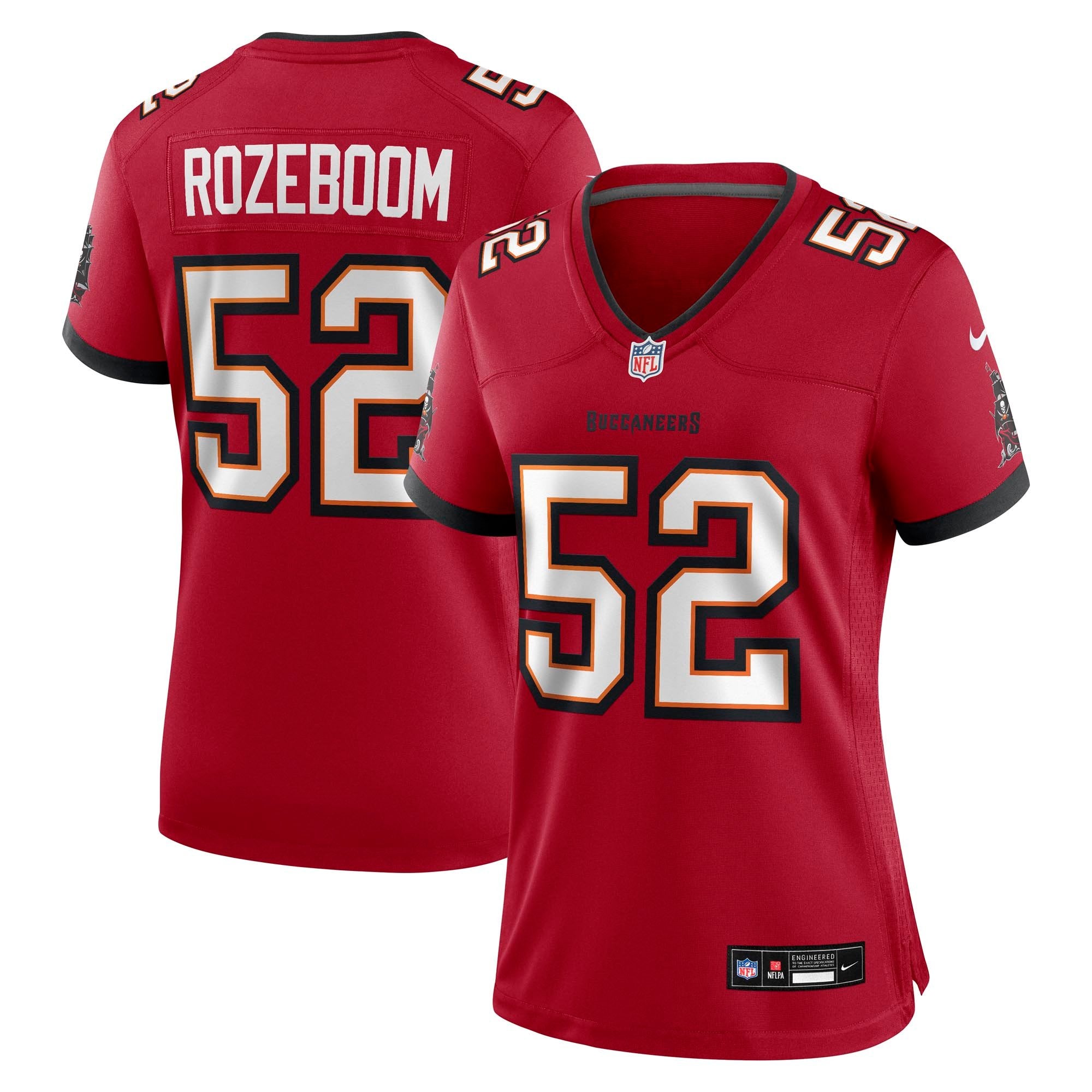 Women's Nike Christian Rozeboom Red Tampa Bay Buccaneers Team Game Jersey