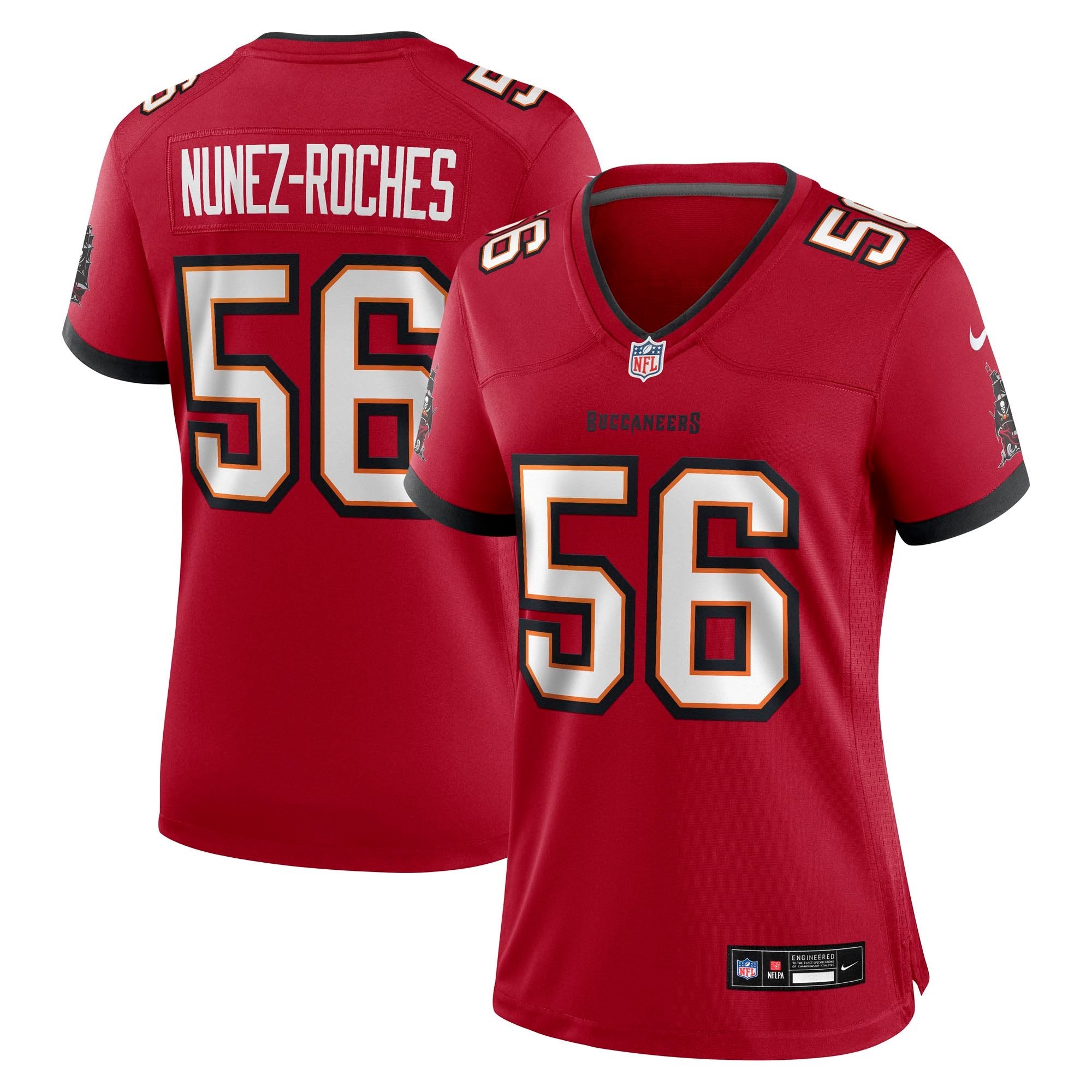 Women's Nike Rakeem Nunez-Roches Red Tampa Bay Buccaneers Team Game Jersey