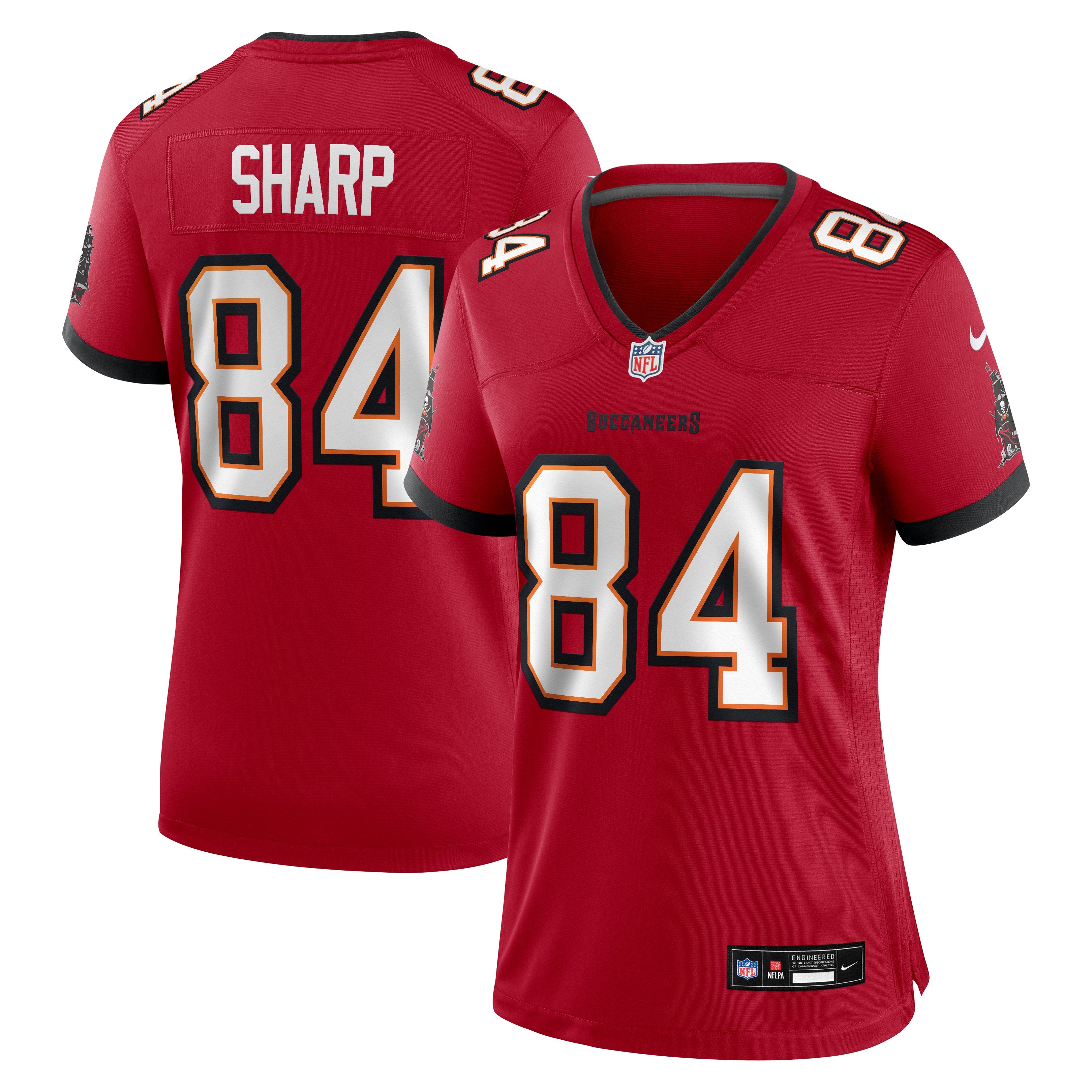 Women's Nike Bauer Sharp Red Tampa Bay Buccaneers Team Game Jersey