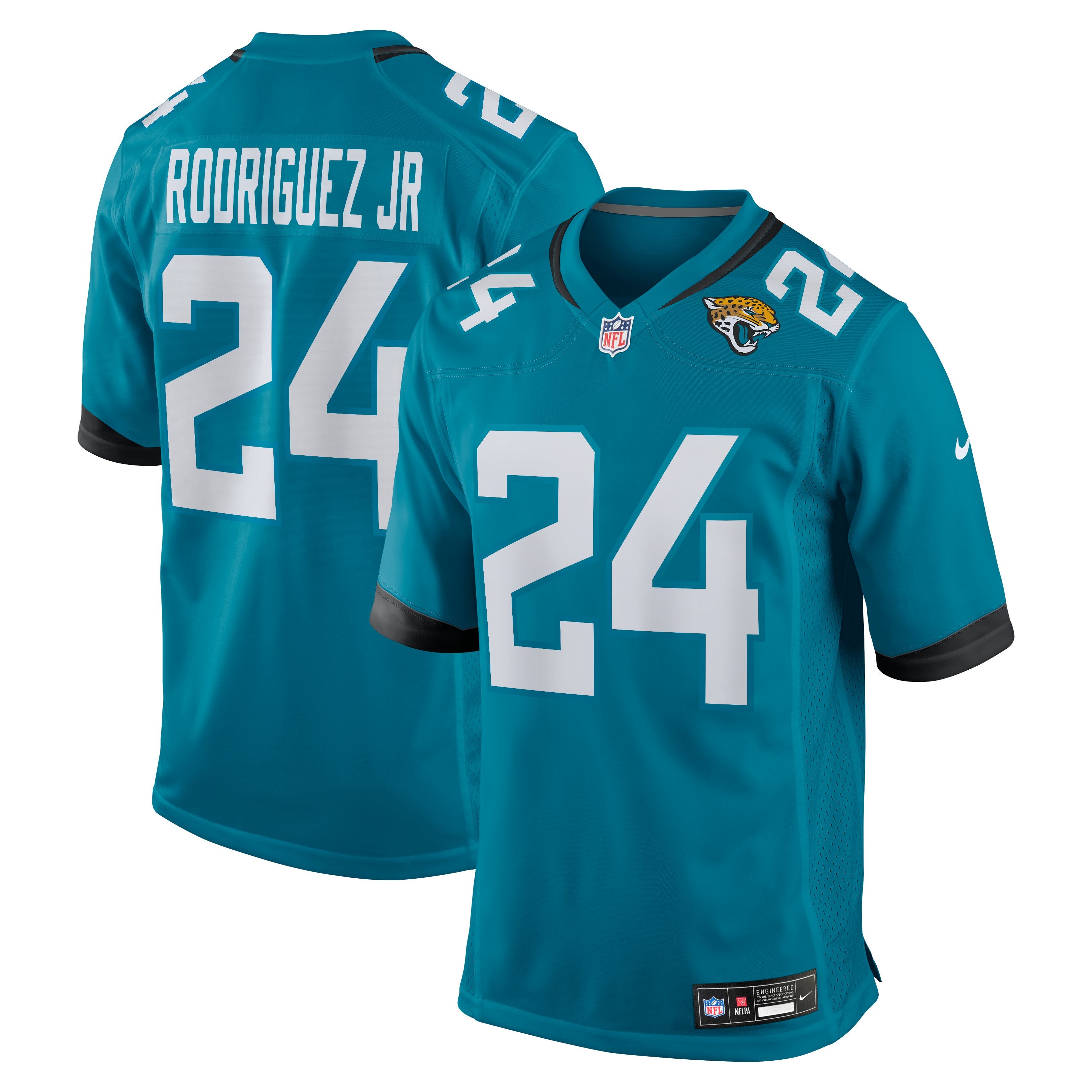 Men's Nike Chris Rodriguez Jr. Teal Jacksonville Jaguars Team Game Jersey