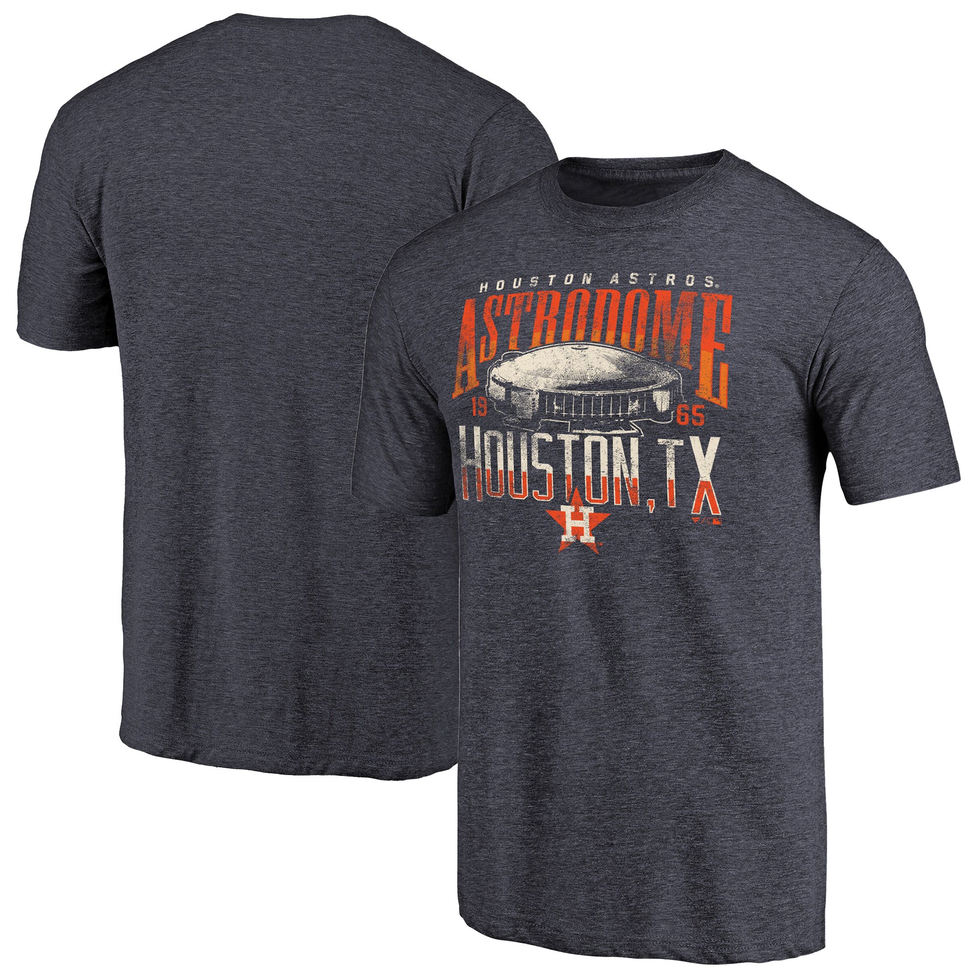 Men's Navy Houston Astros The Dome Hometown Tri-Blend T-Shirt