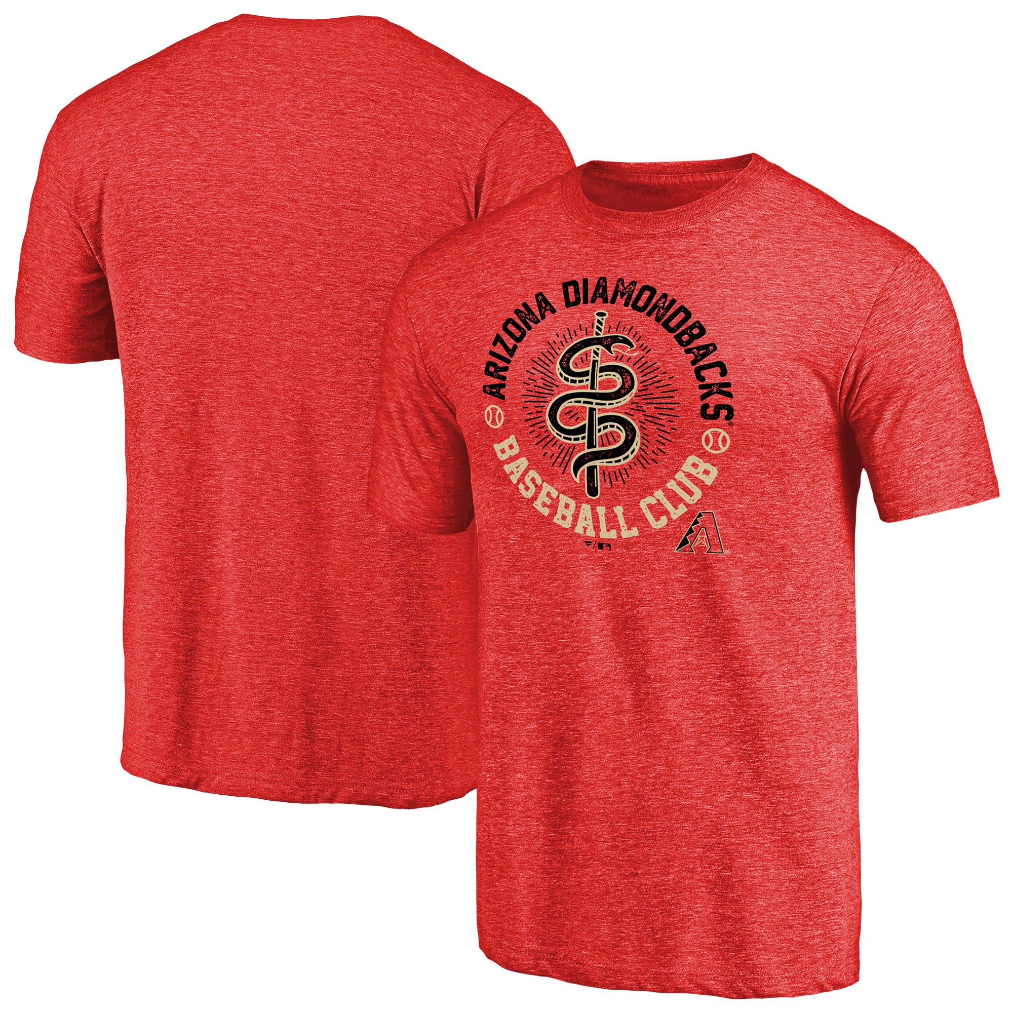 Men's Red Arizona Diamondbacks Hometown Collection Rattlers T-Shirt