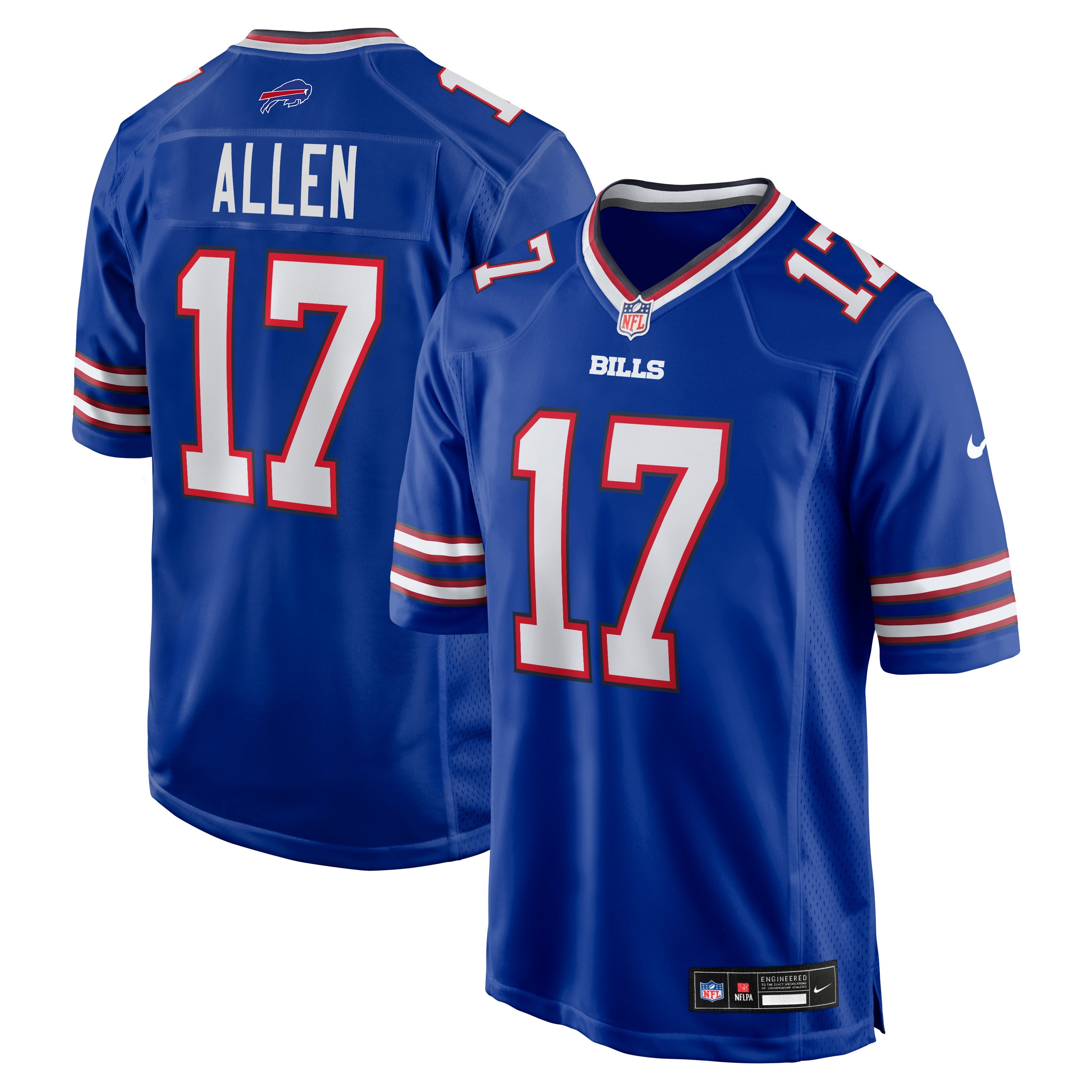 Men's Nike Josh Allen Royal Buffalo Bills Game Player Jersey