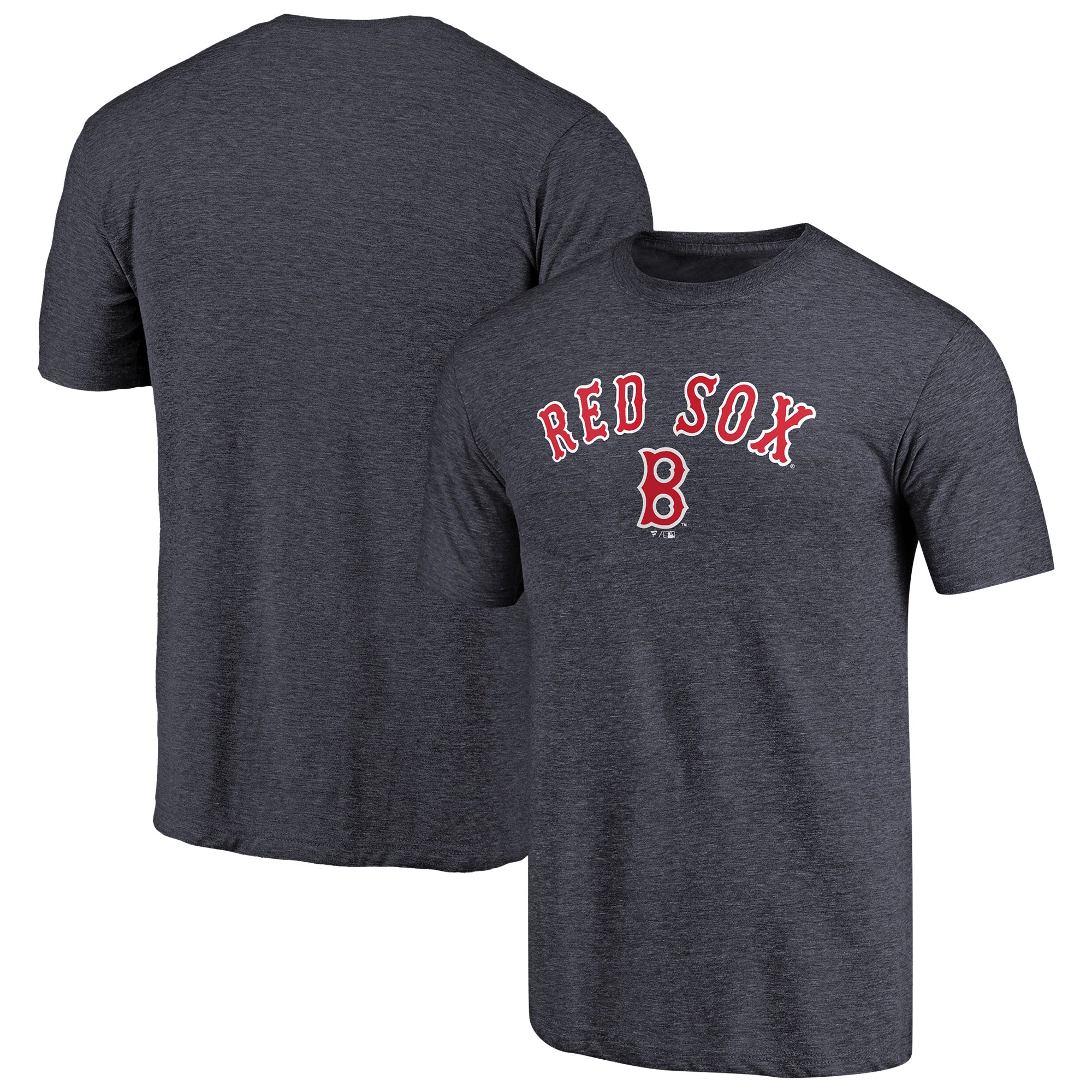 Men's Navy Boston Red Sox Vintage Cooperstown Collection Wahconah Tri-Blend T-Shirt