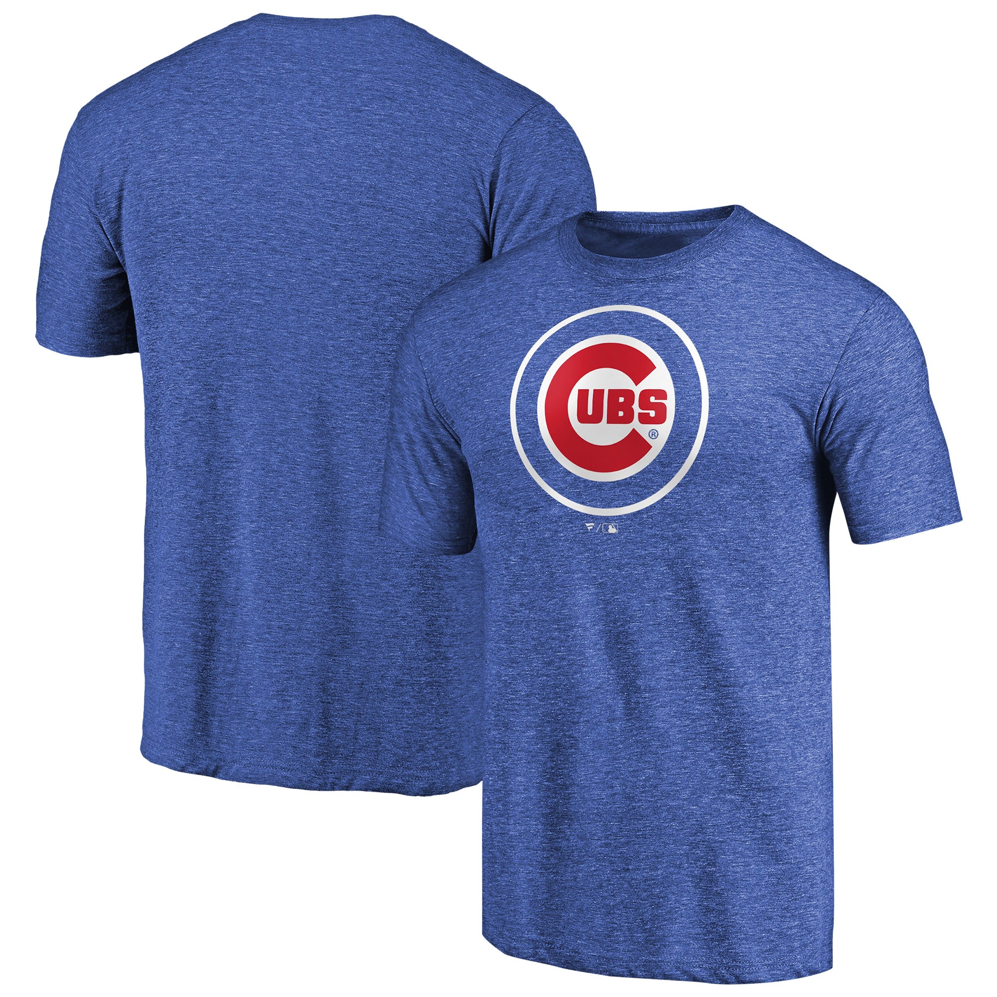 Men's Royal Chicago Cubs Team Wordmark Tri-Blend T-Shirt