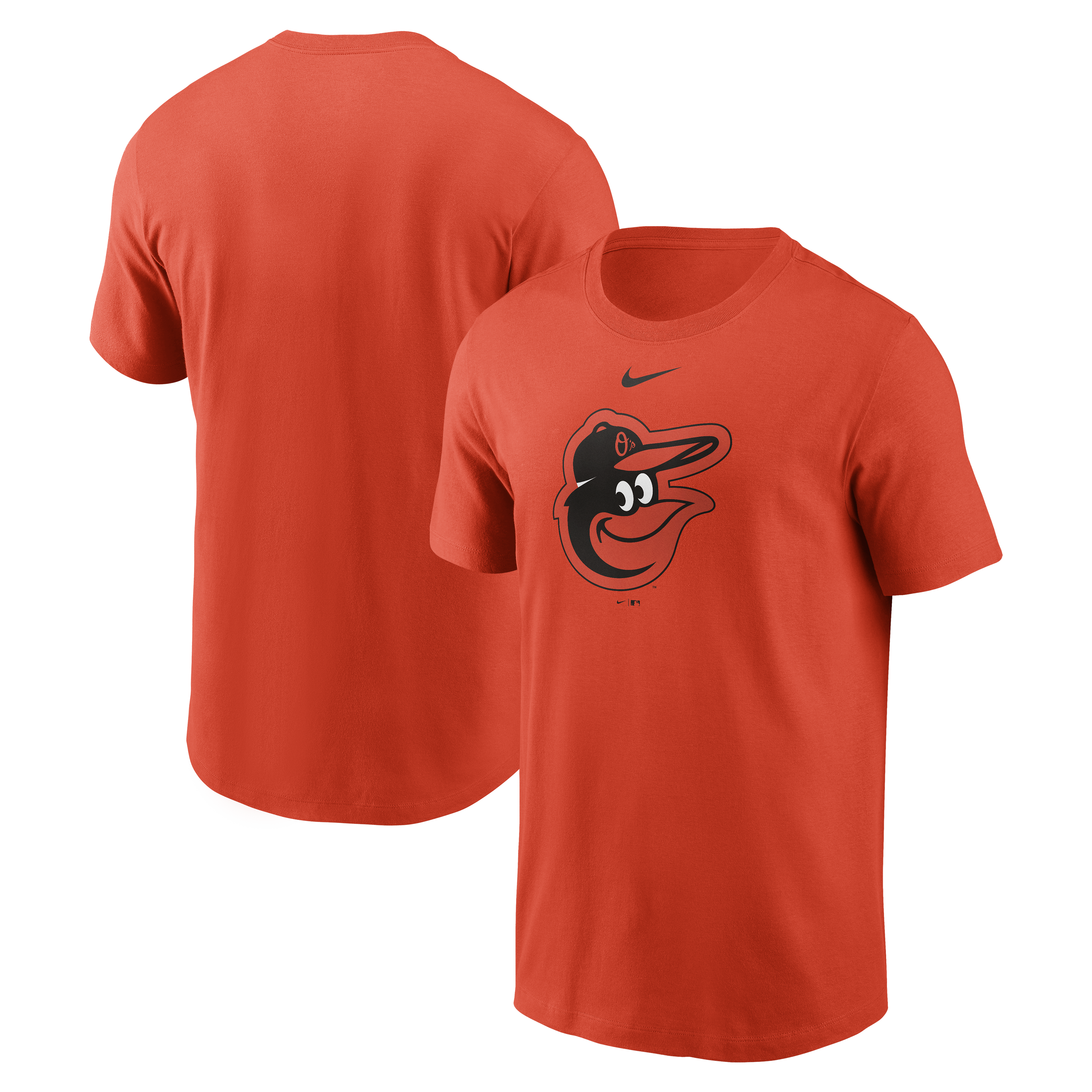 Men's Nike Orange Baltimore Orioles Large Logo T-Shirt