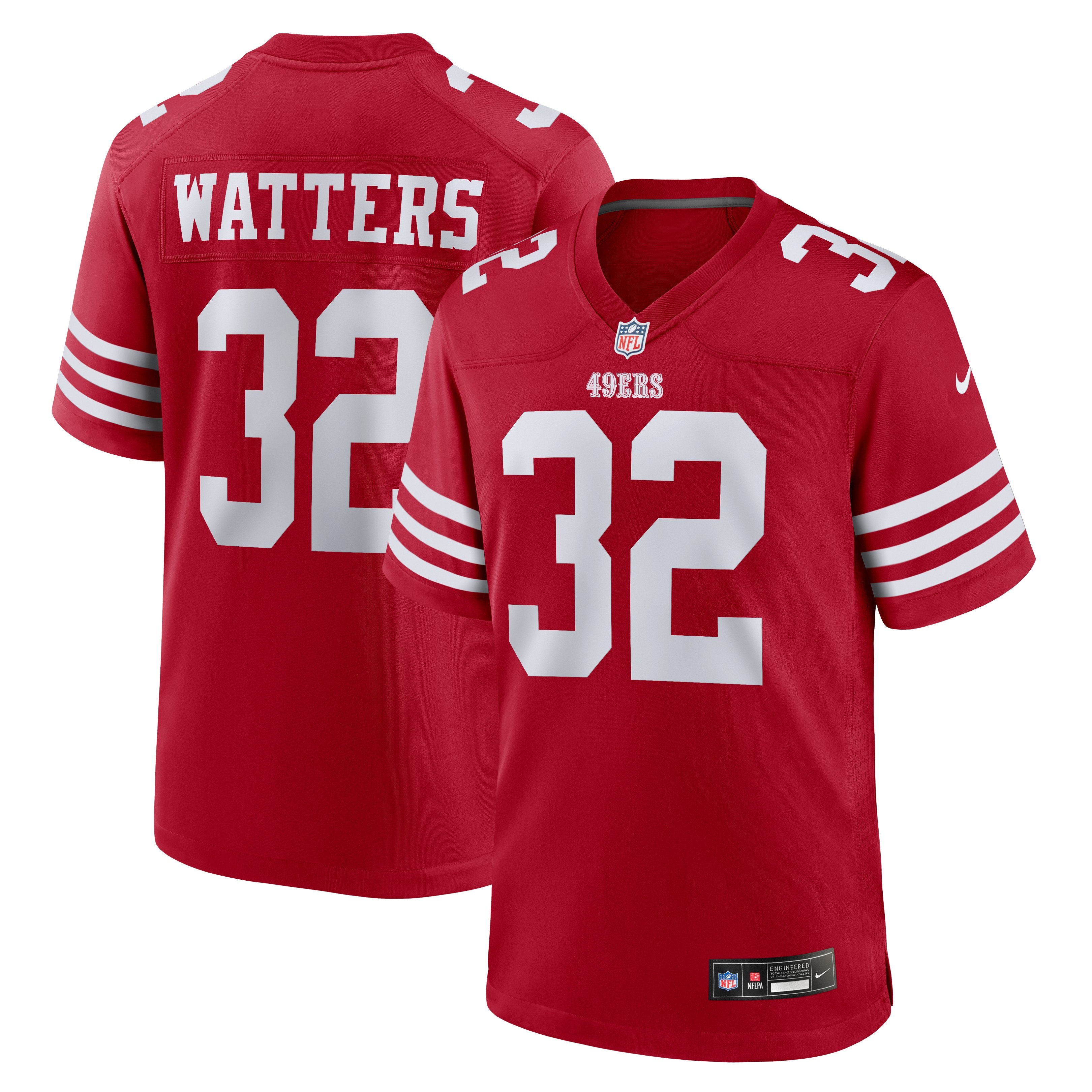 Men's Nike Ricky Watters Scarlet San Francisco 49ers Retired Player Game Jersey