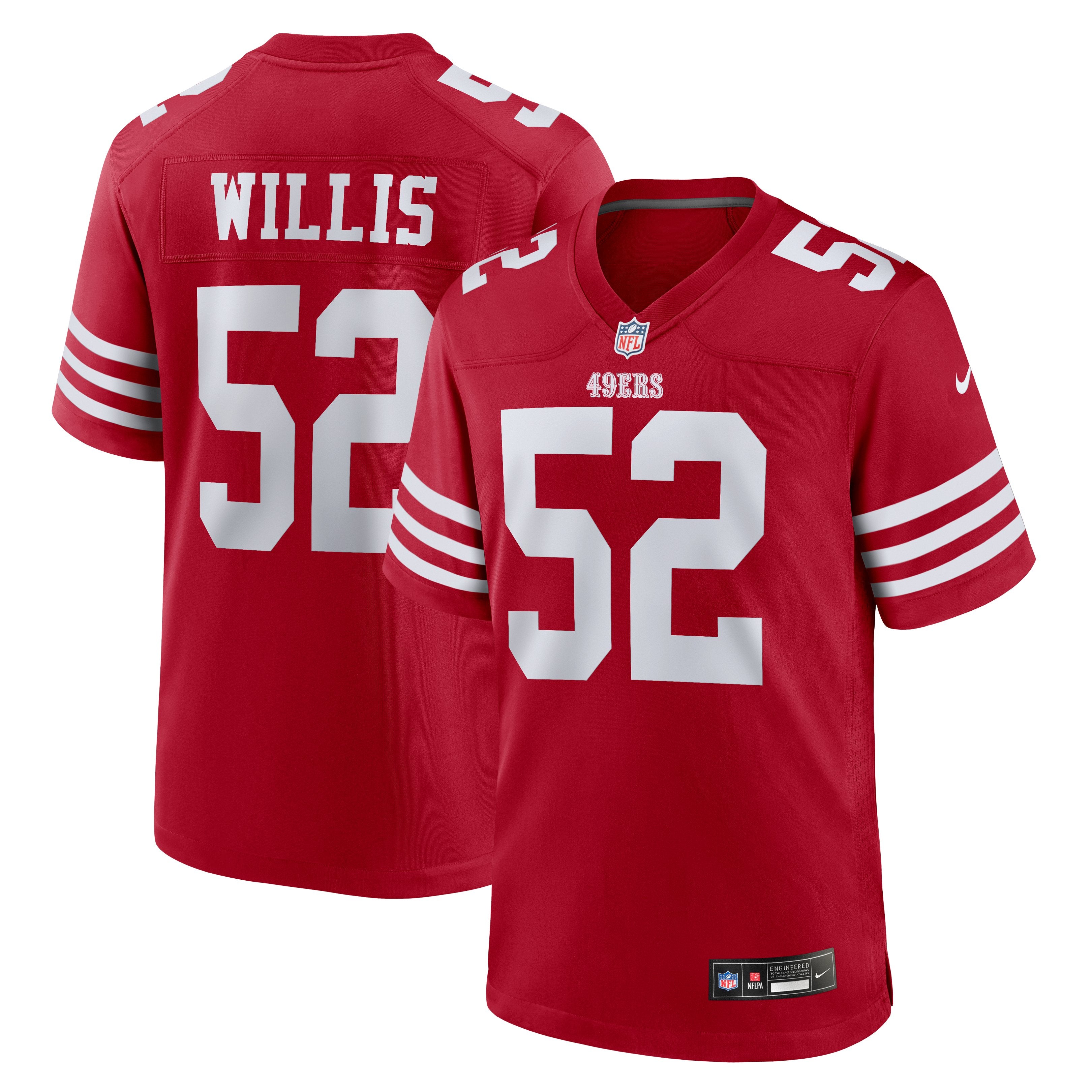 Men's Nike Patrick Willis Scarlet San Francisco 49ers Retired Player Game Jersey