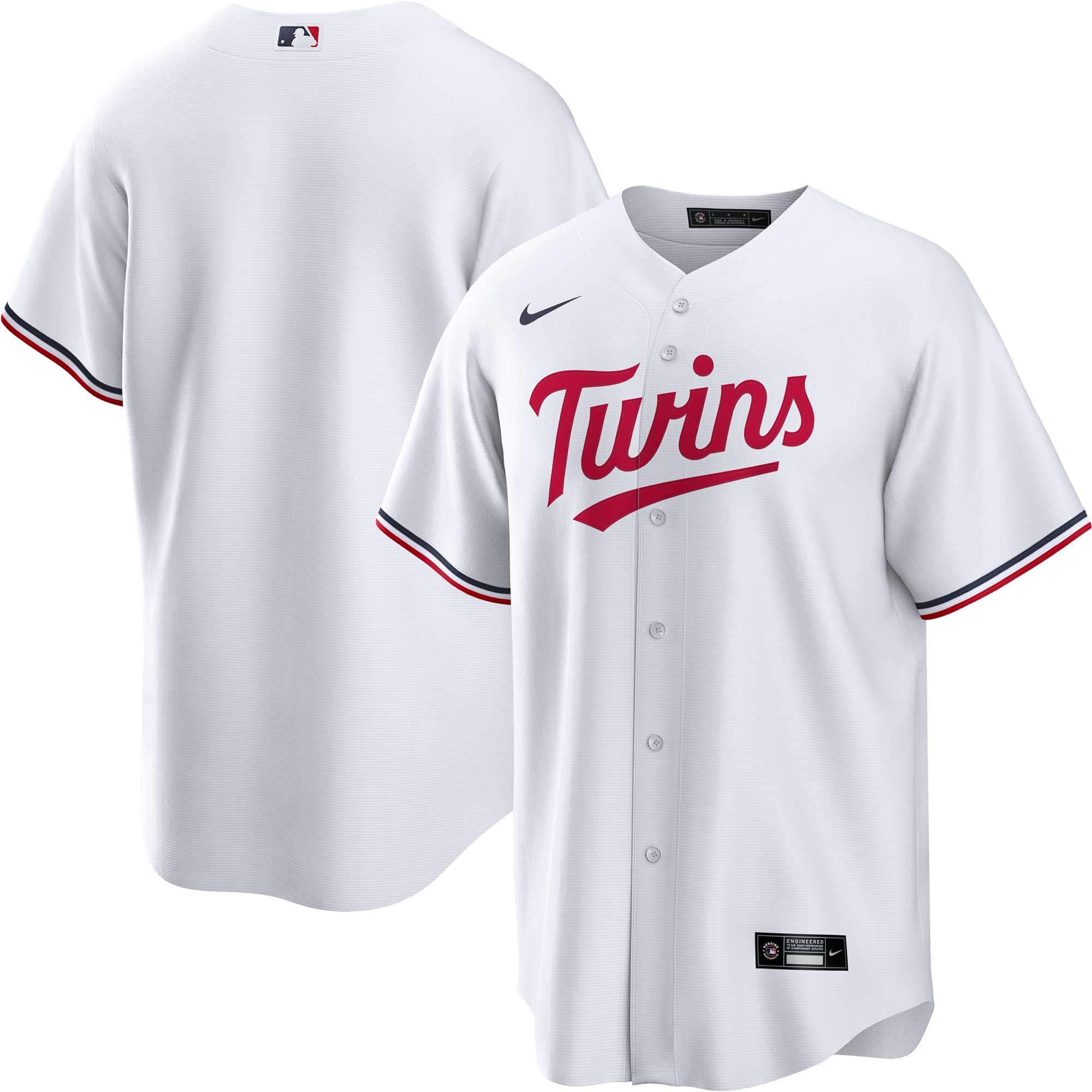 Men's Nike  White Minnesota Twins Home Replica Team Jersey