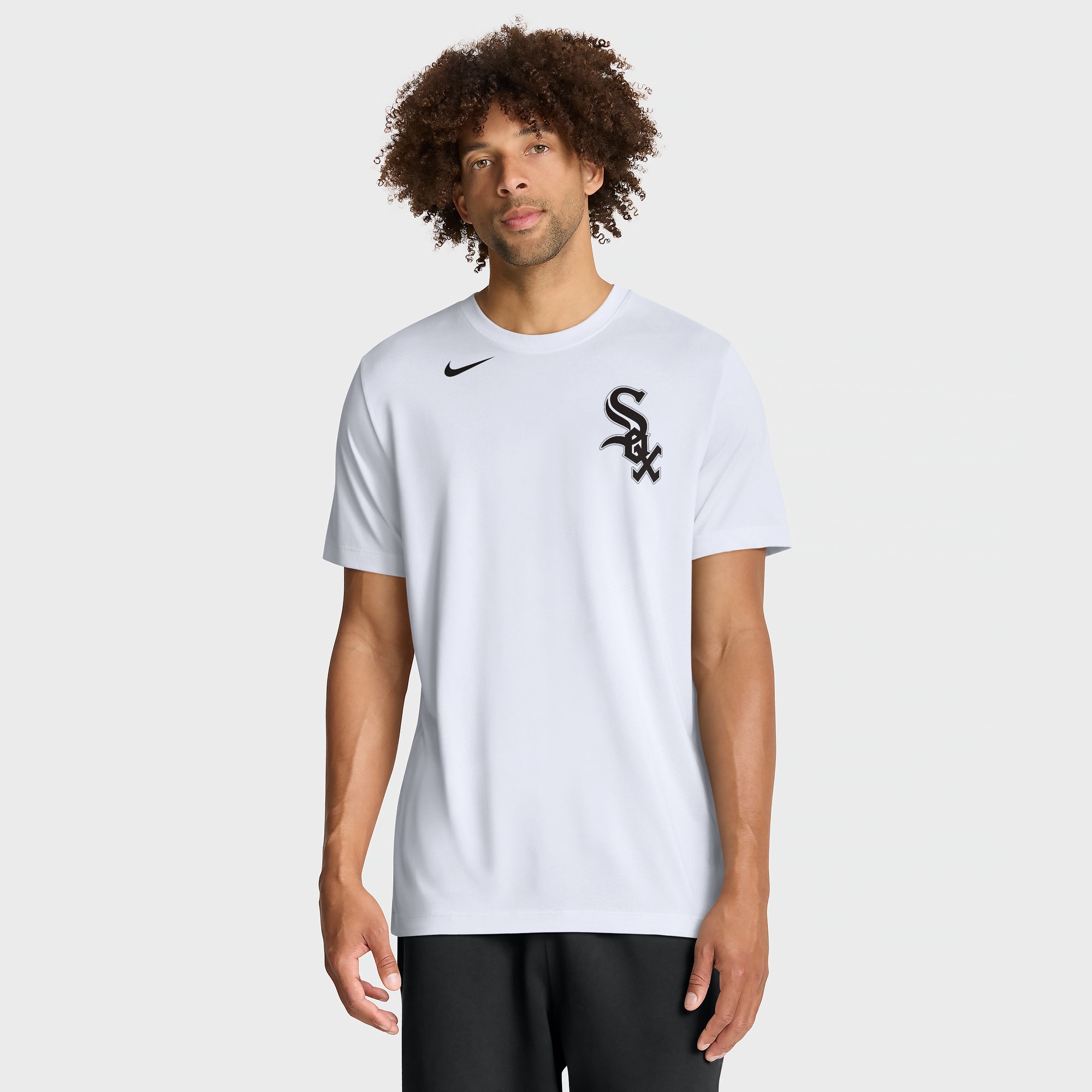 Men's Nike White Chicago White Sox New Legend Wordmark Dri-FIT T-Shirt