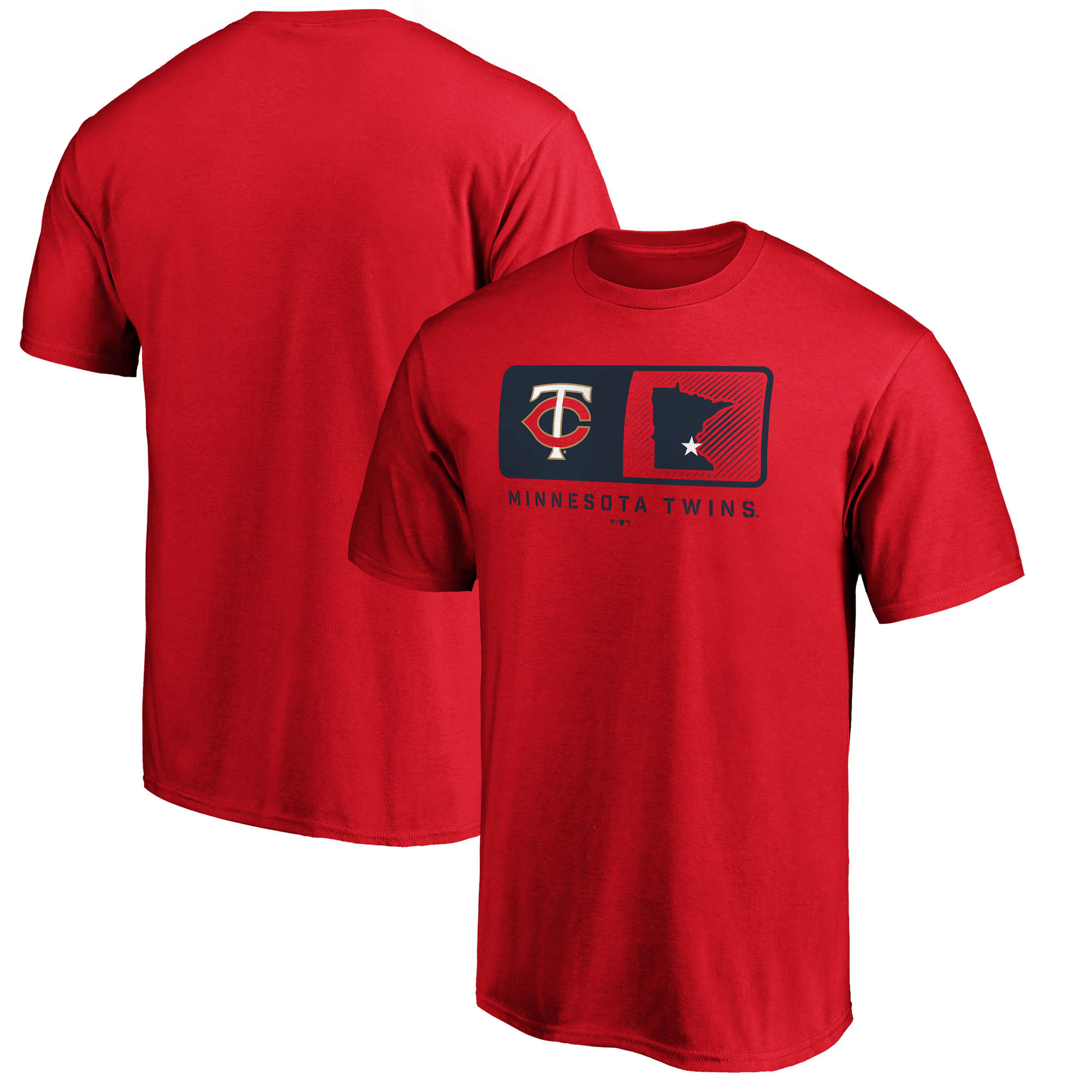 Men's Red Minnesota Twins Team Lineup T-Shirt