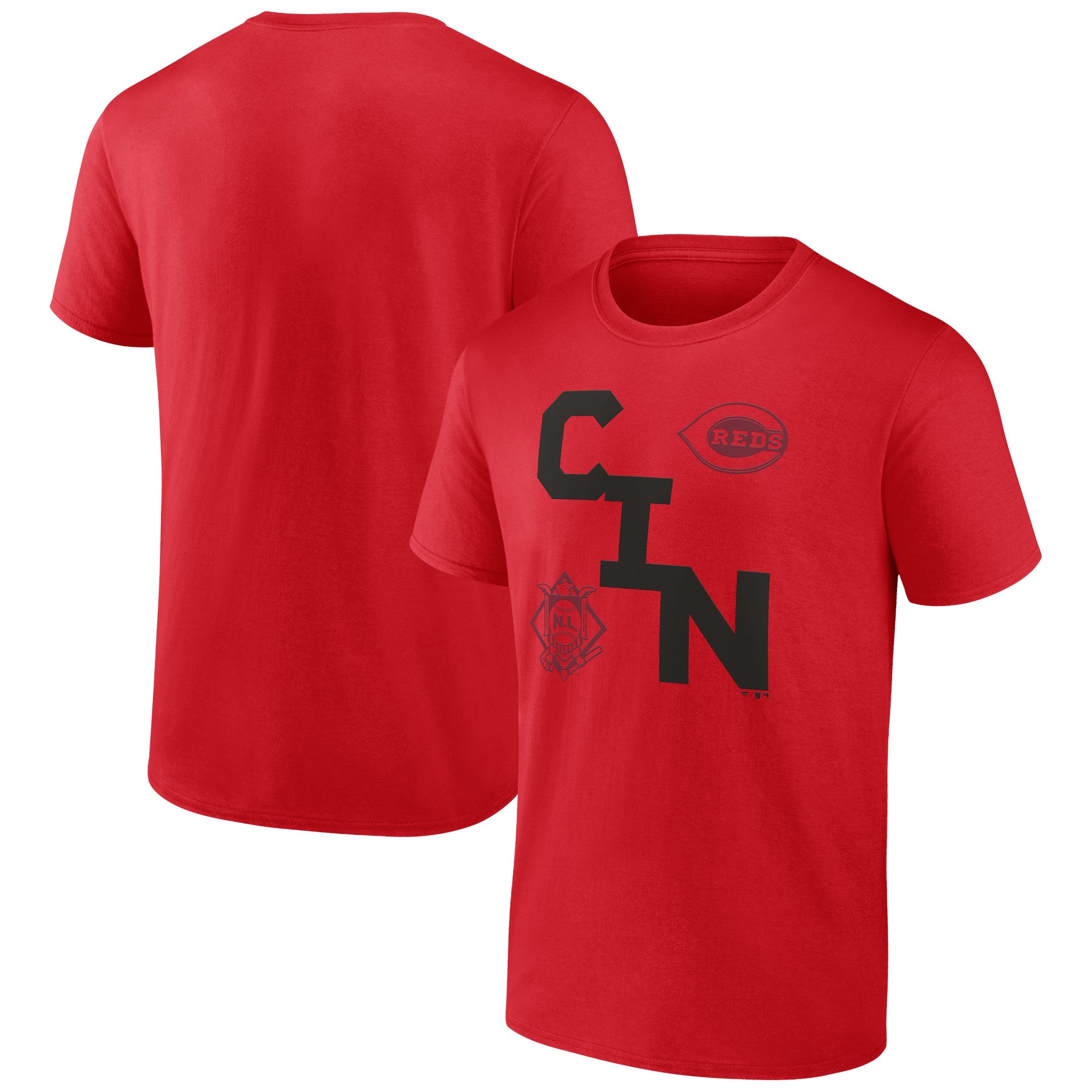 Men's Red Cincinnati Reds Record Shattered T-Shirt