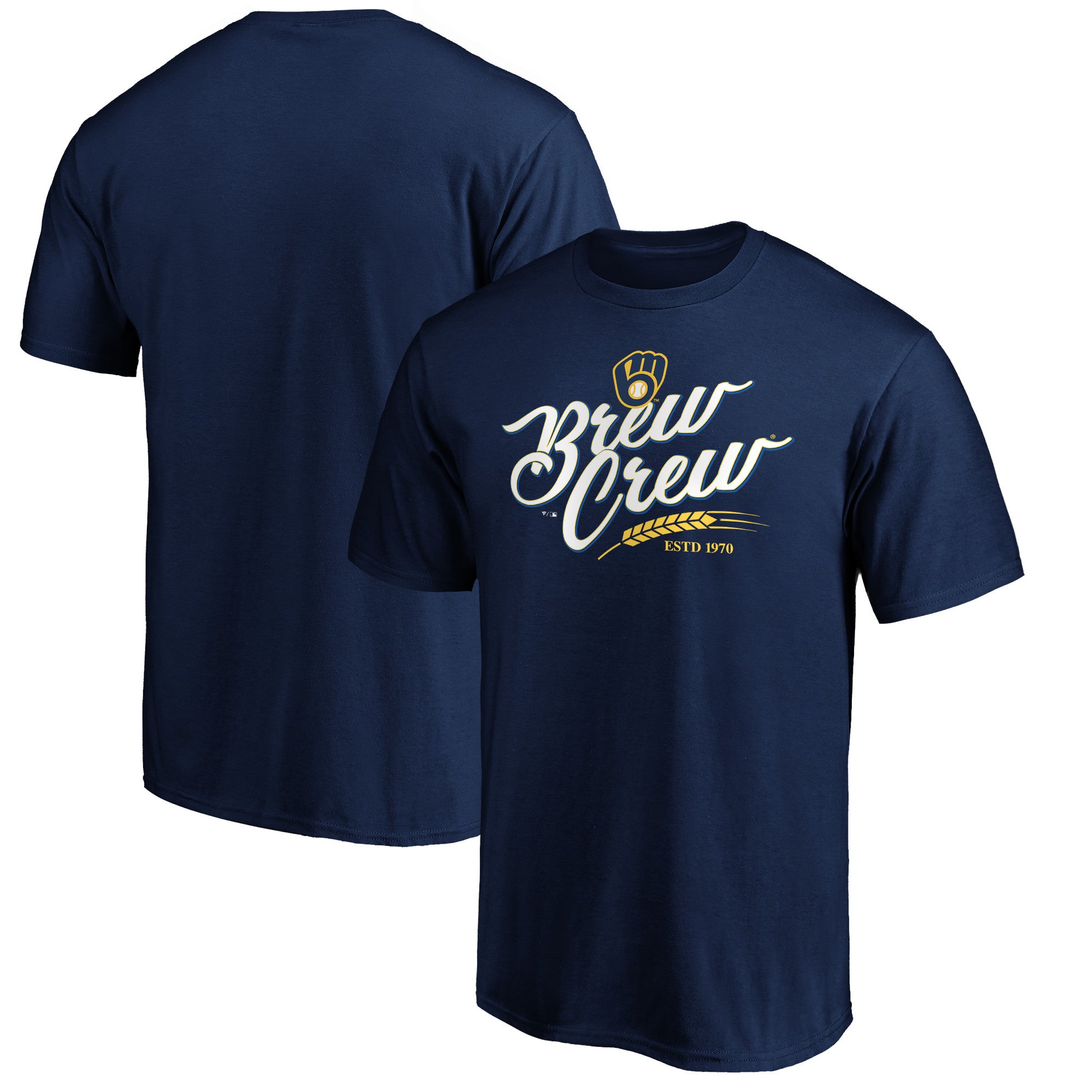 Men's Navy Milwaukee Brewers Team Adrenaline T-Shirt