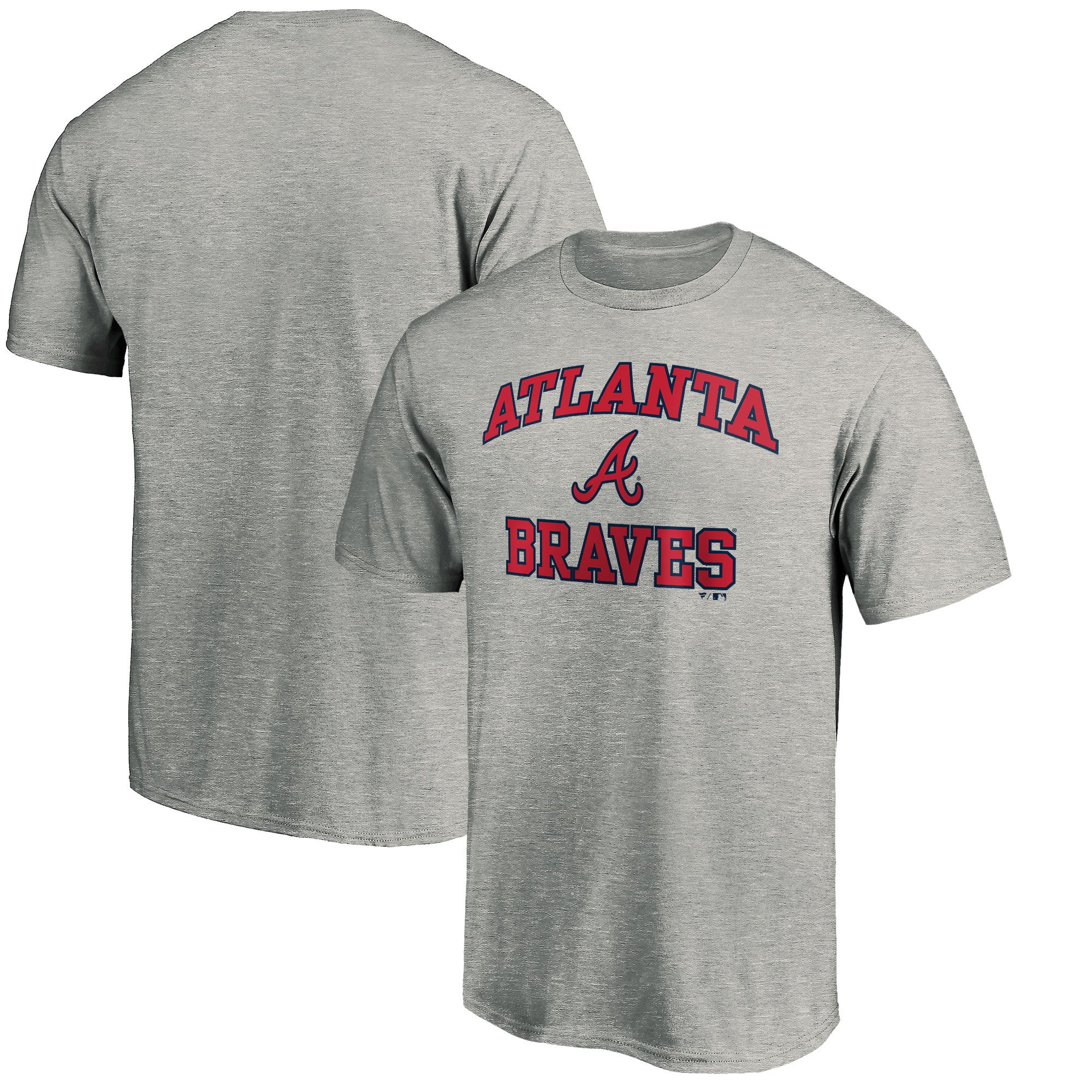 Men's Heather Gray Atlanta Braves Heart & Soul T-Shirt