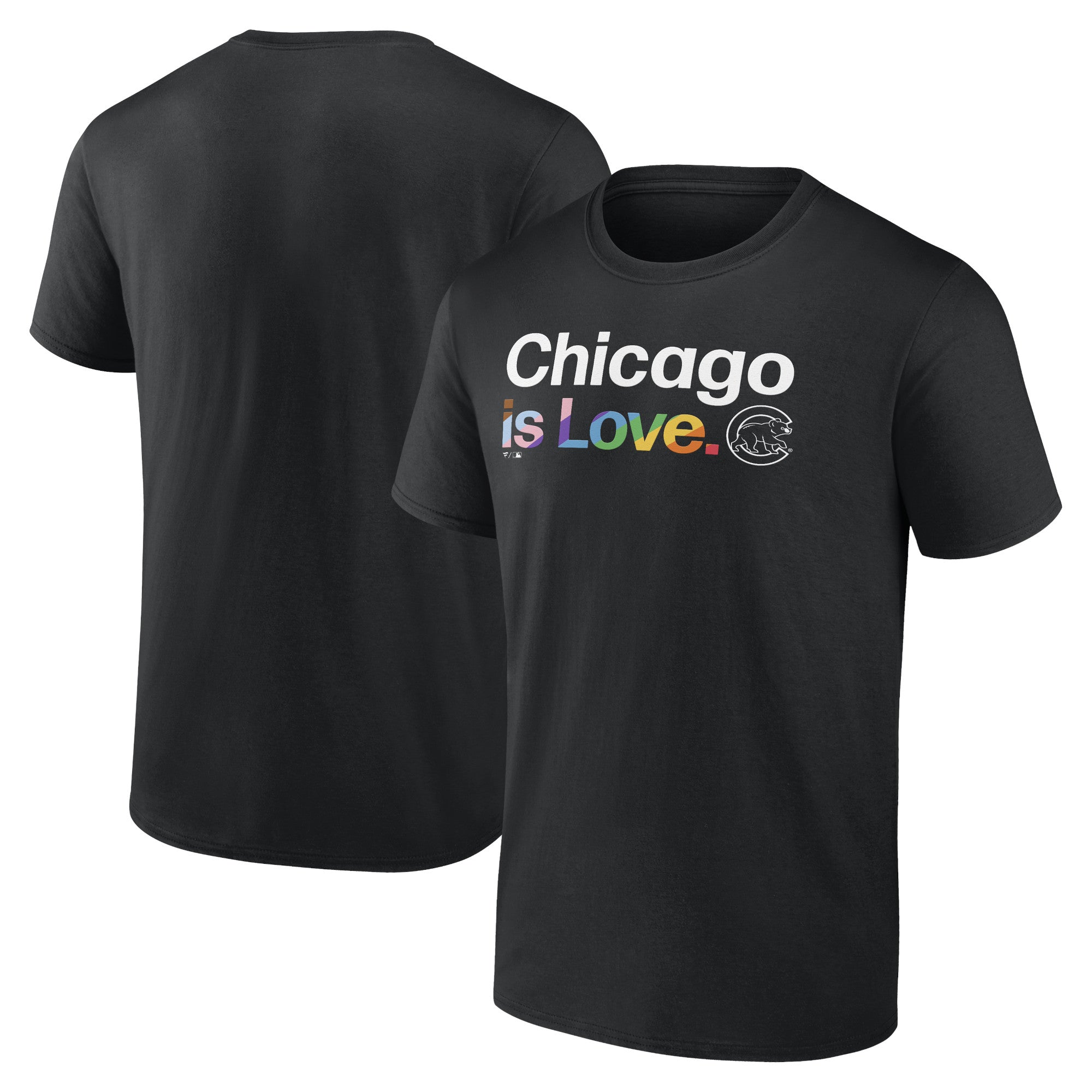 Men's Black Chicago Cubs City Pride T-Shirt