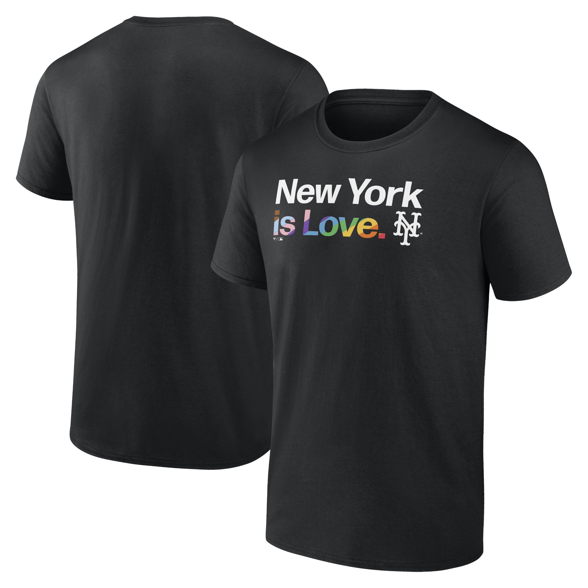 Men's Black New York Mets City Pride T-Shirt