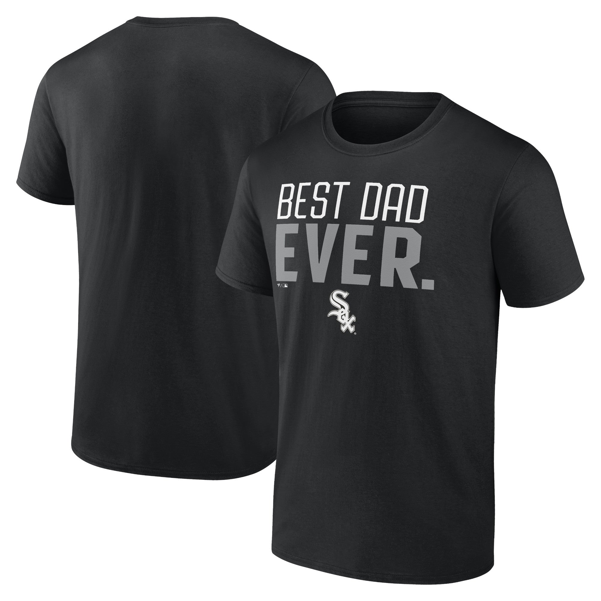 Men's Black Chicago White Sox Best Dad Ever T-Shirt