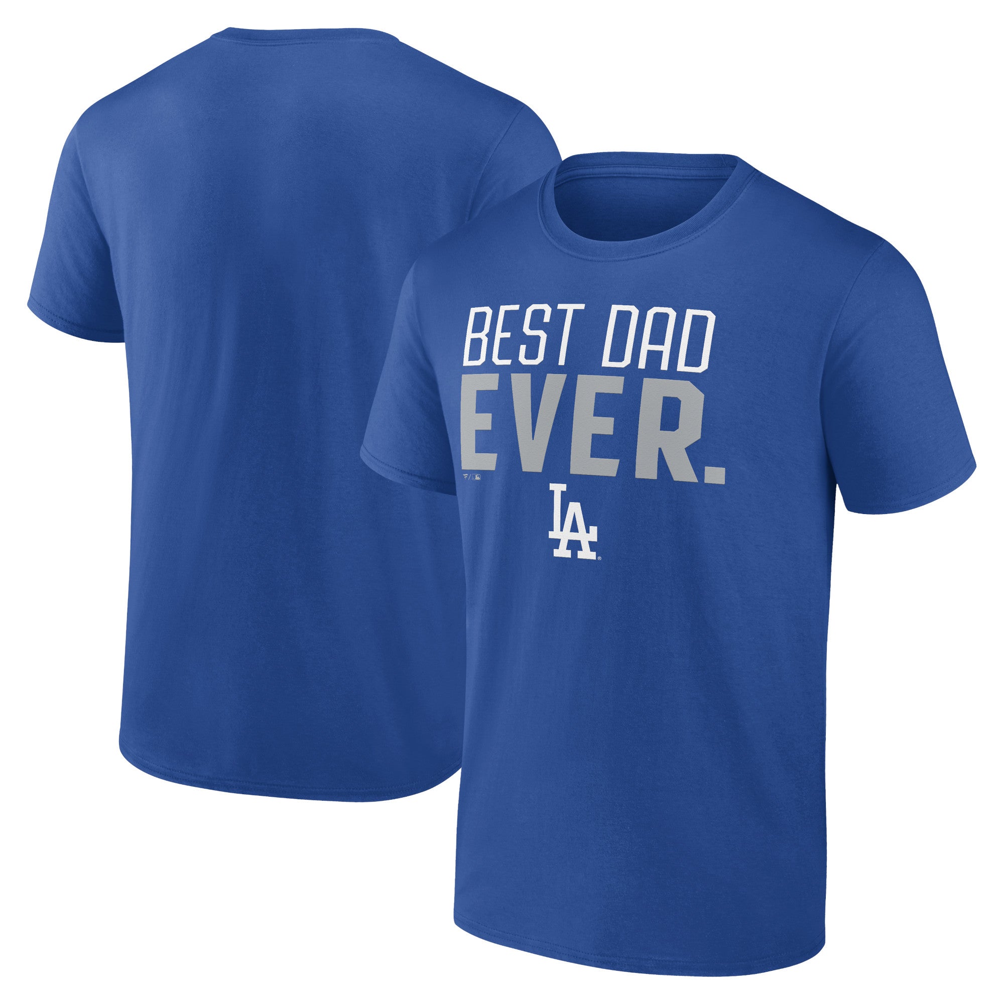Men's Royal Los Angeles Dodgers Best Dad Ever T-Shirt